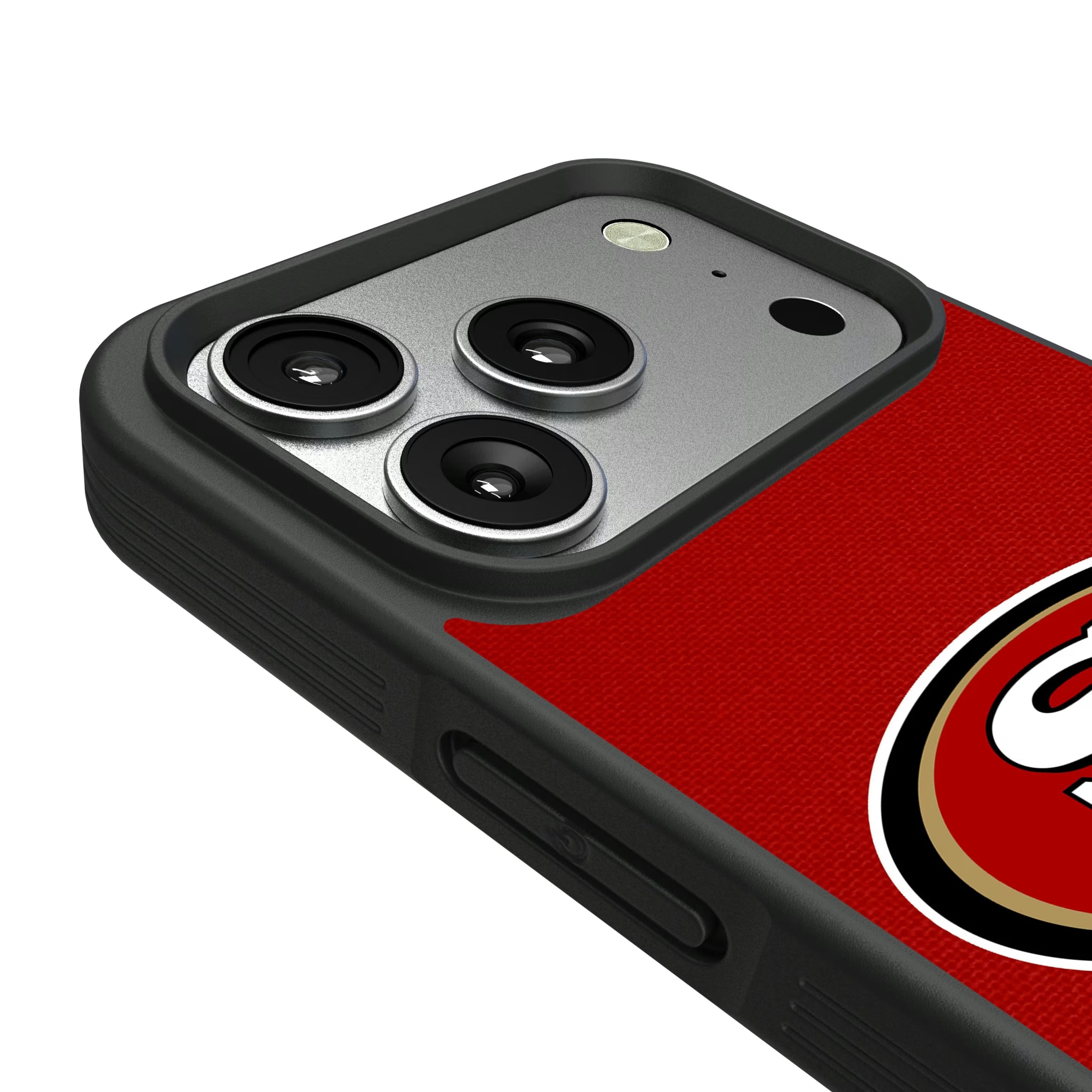 San Francisco 49ers Personalized Stripe iPhone Bump Phone Case for Apple iPhone - Detail#Device_iPhone 17 Pro