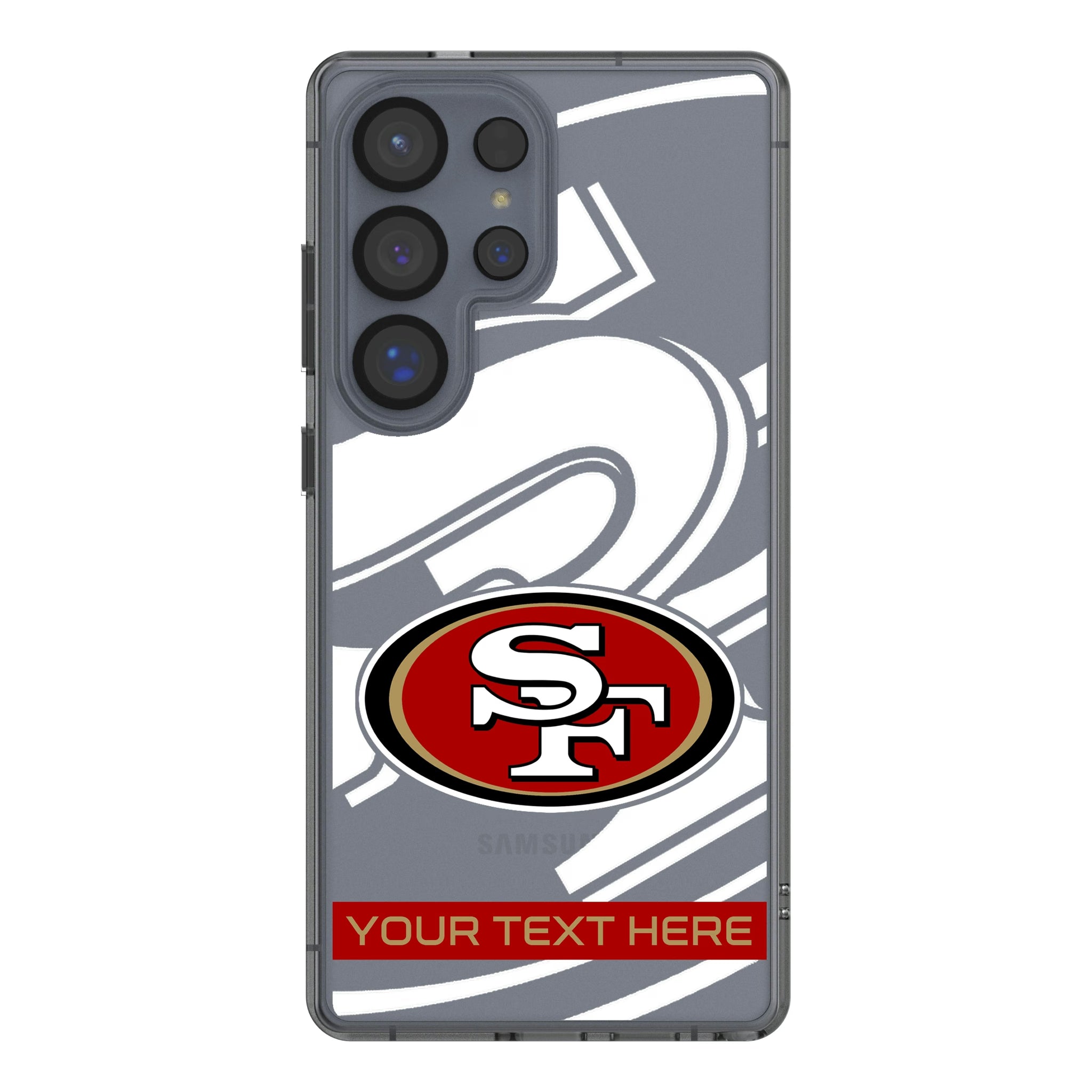 San Francisco 49ers Personalized Tilt Galaxy Clear Phone Case for Samsung Galaxy