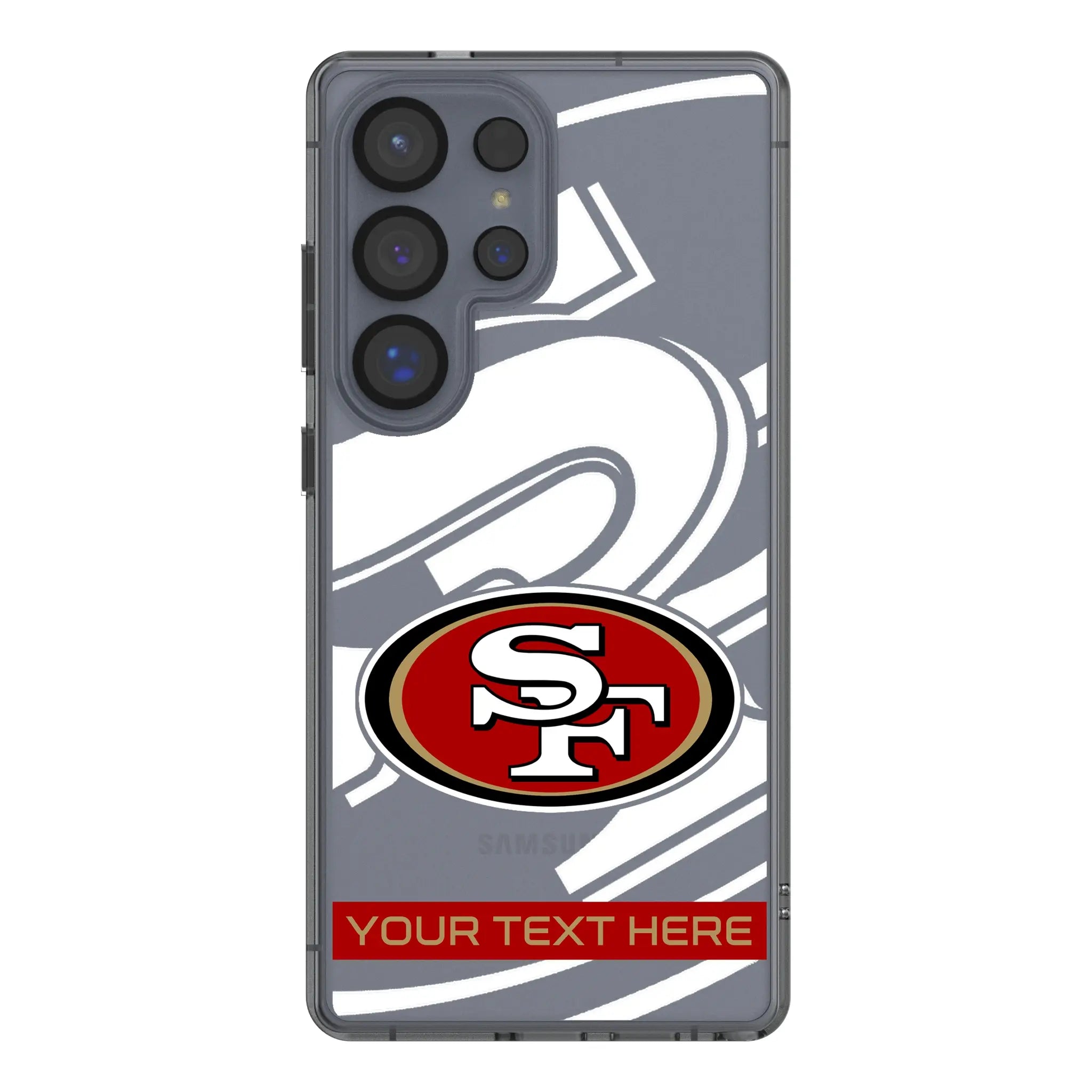 San Francisco 49ers Personalized Tilt Galaxy Clear Phone Case for Samsung Galaxy#Device_Galaxy S25 Ultra