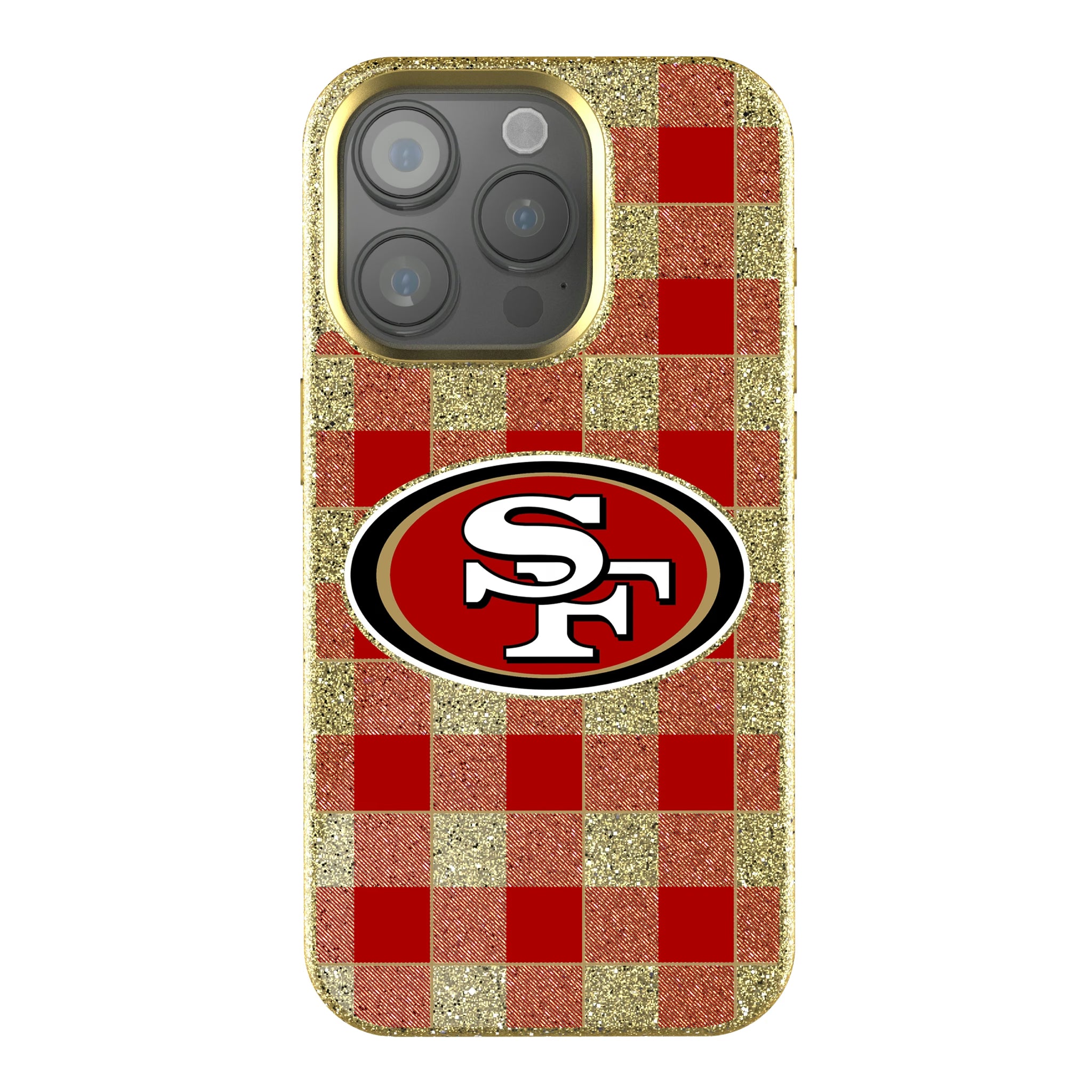 San Francisco 49ers Plaid iPhone Bling Phone Case for Apple iPhone