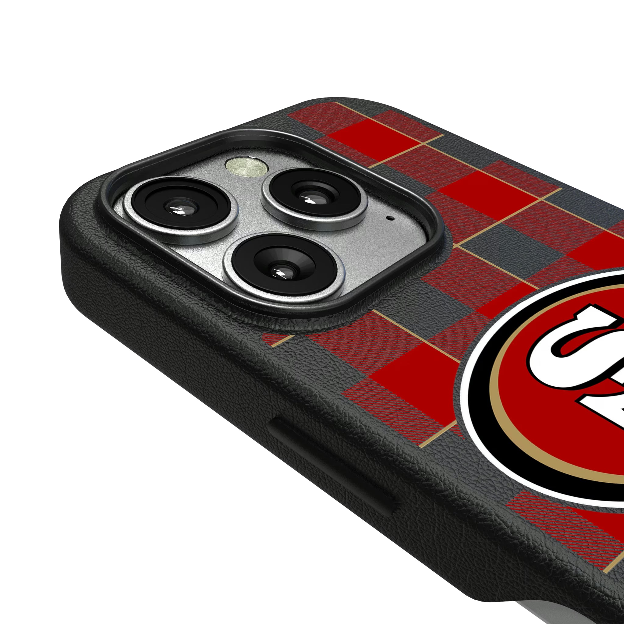 San Francisco 49ers Plaid iPhone MagSafe Compatible Phone Case for Apple iPhone - Detail