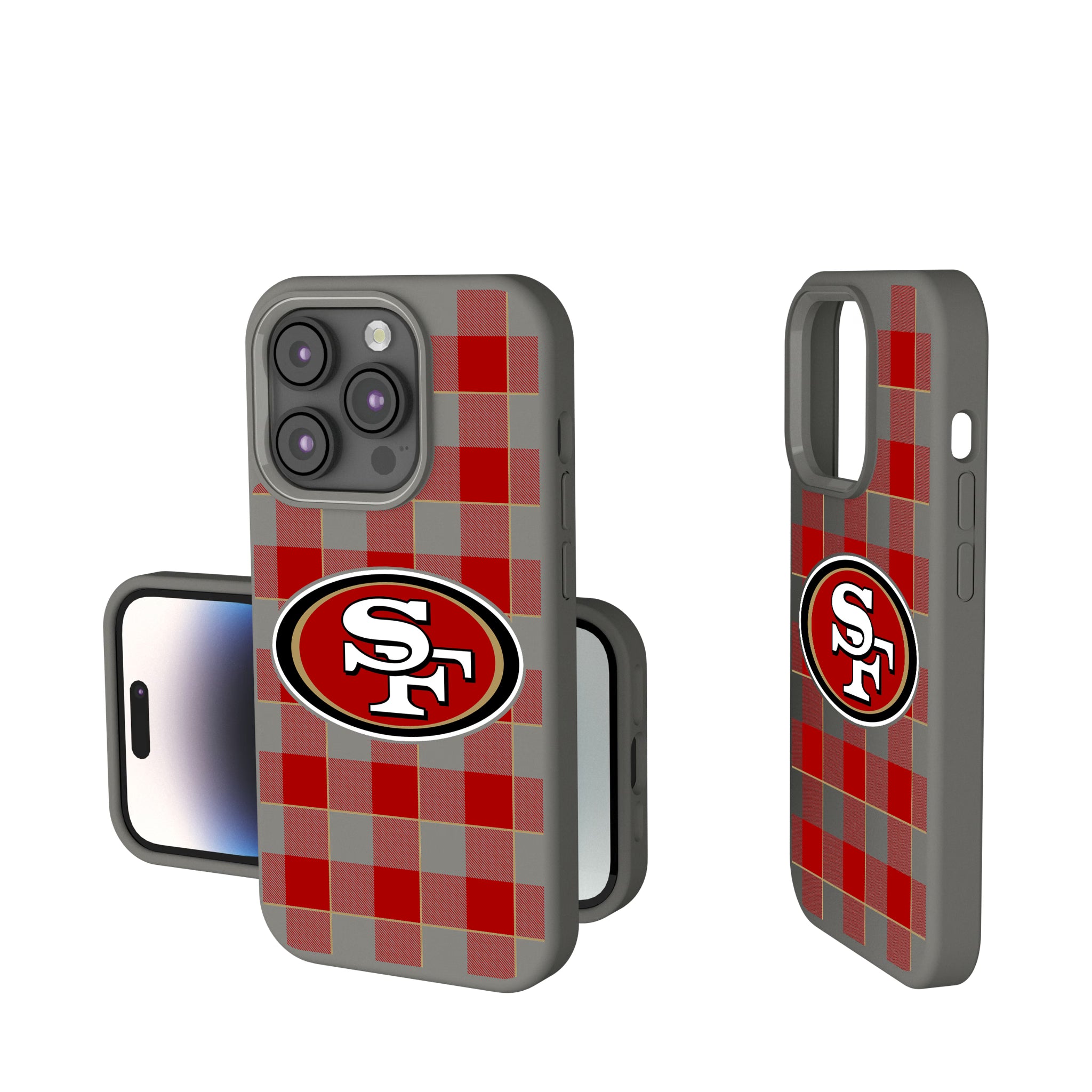 San Francisco 49ers Plaid iPhone Soft Touch Phone Case for Apple iPhone