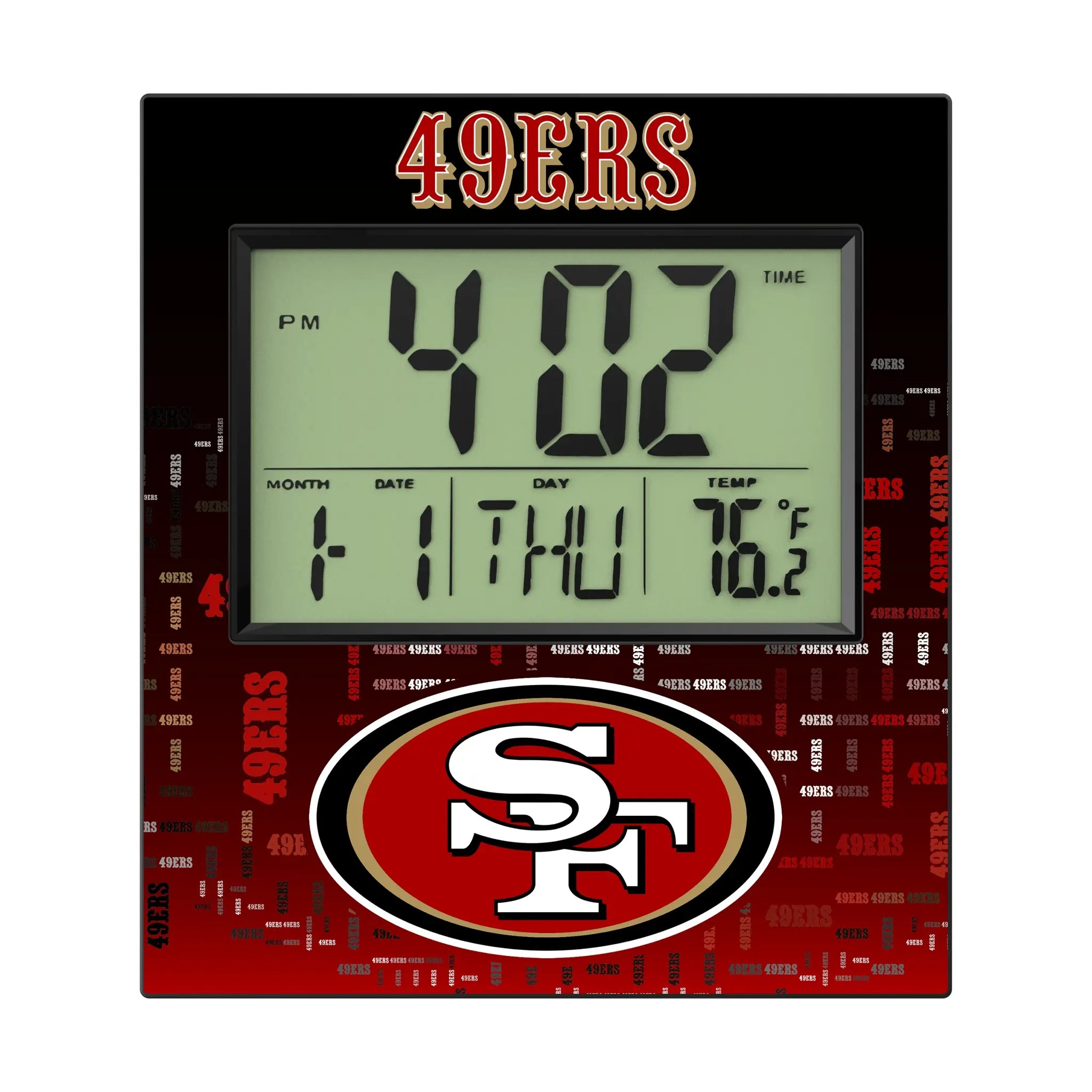 San Francisco 49ers Quadtile Wall Clock