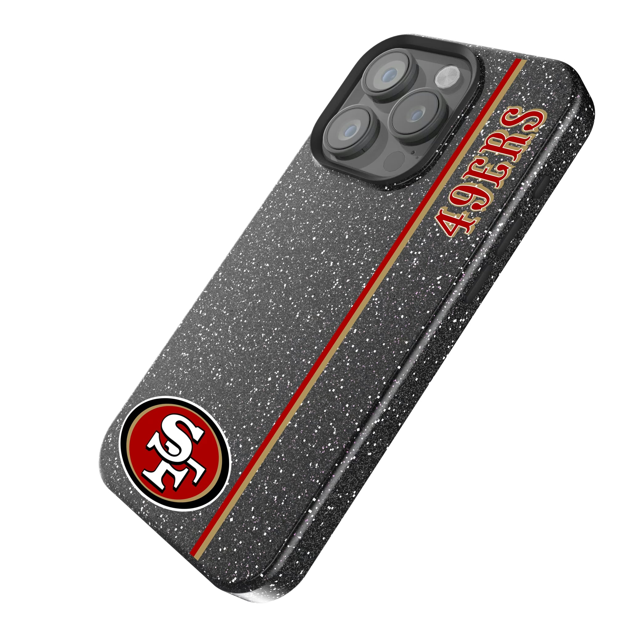San Francisco 49ers Sidebar iPhone Bling Phone Case for Apple iPhone - Isometric View
