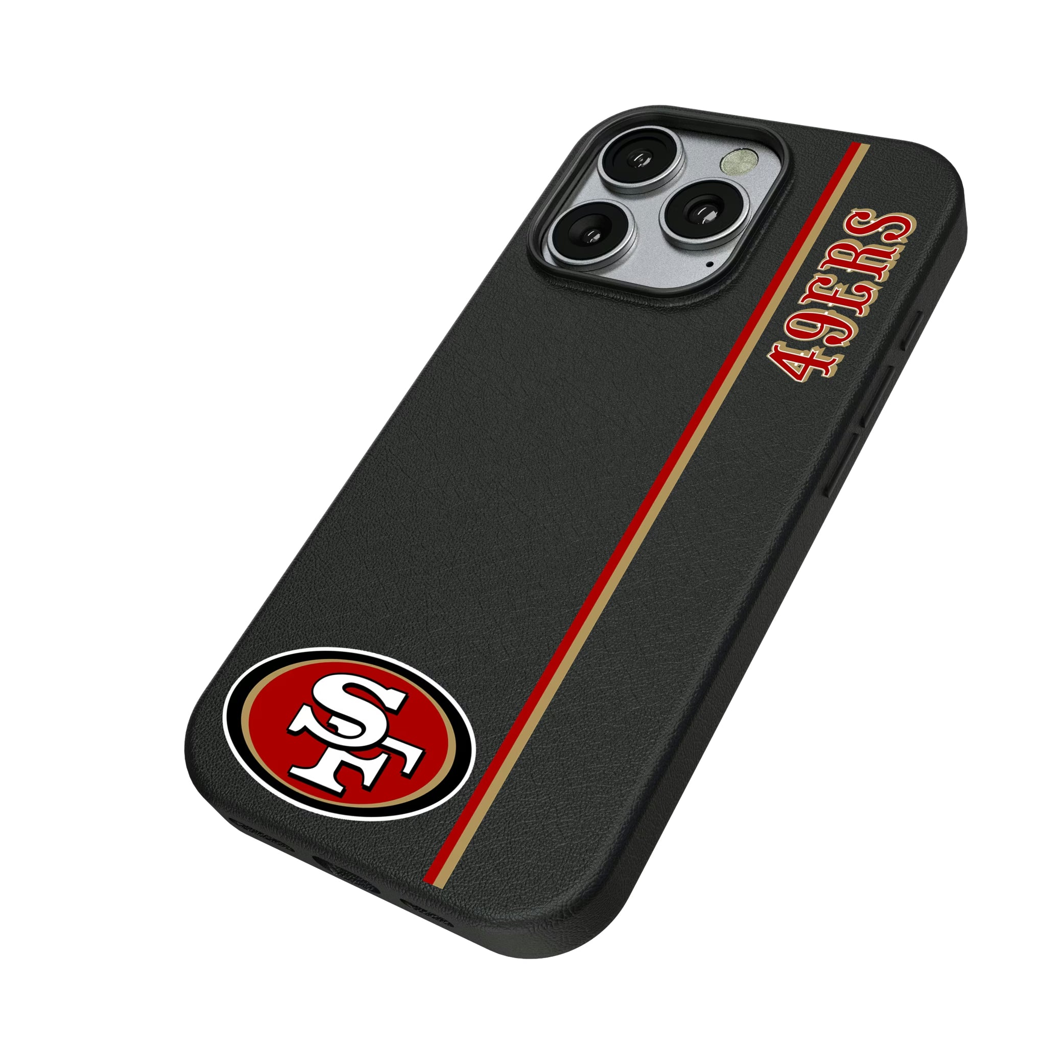San Francisco 49ers Sidebar iPhone MagSafe Compatible Phone Case for Apple iPhone - Isometric View