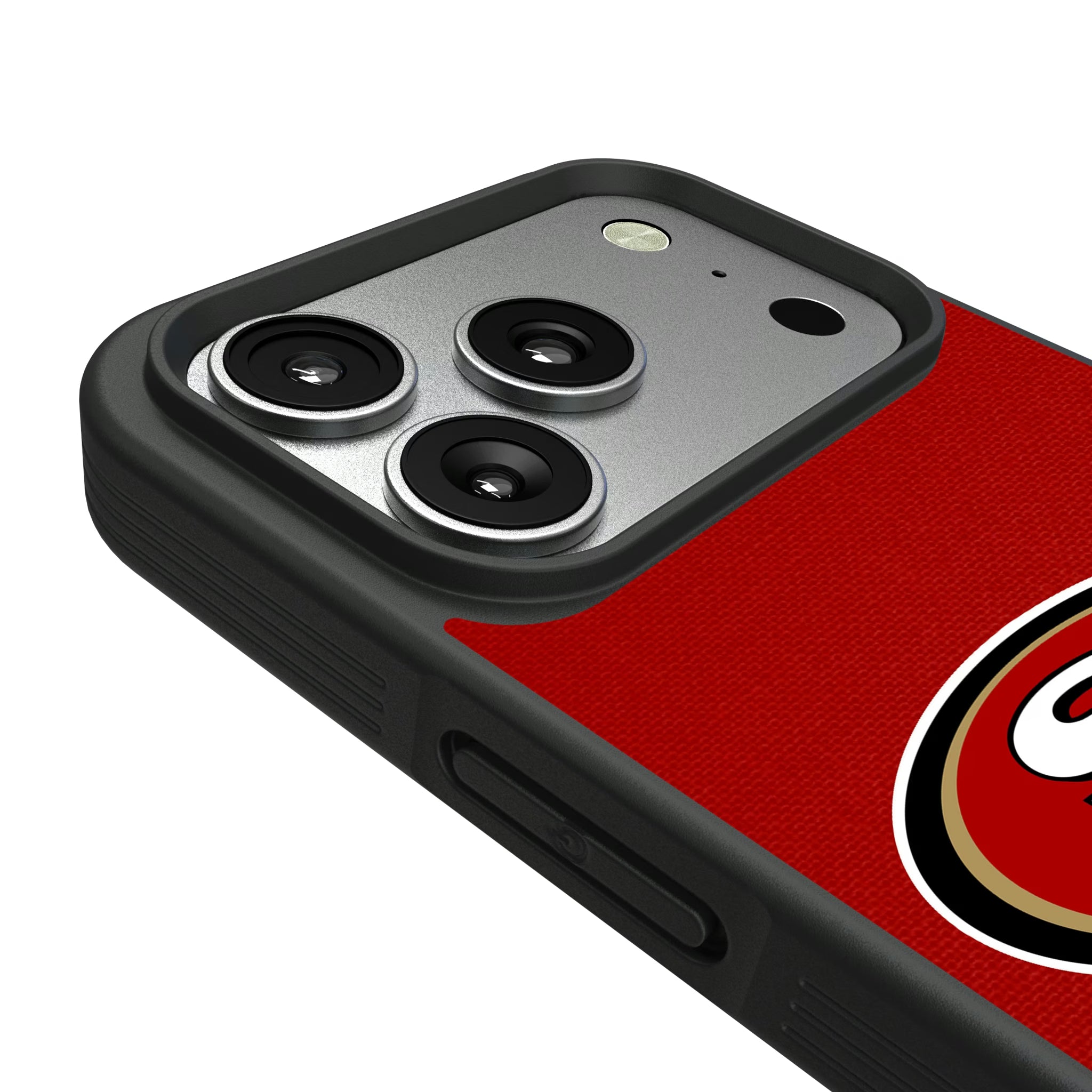 San Francisco 49ers Stripe iPhone Bump Phone Case for Apple iPhone - Detail#Device_iPhone 17 Pro
