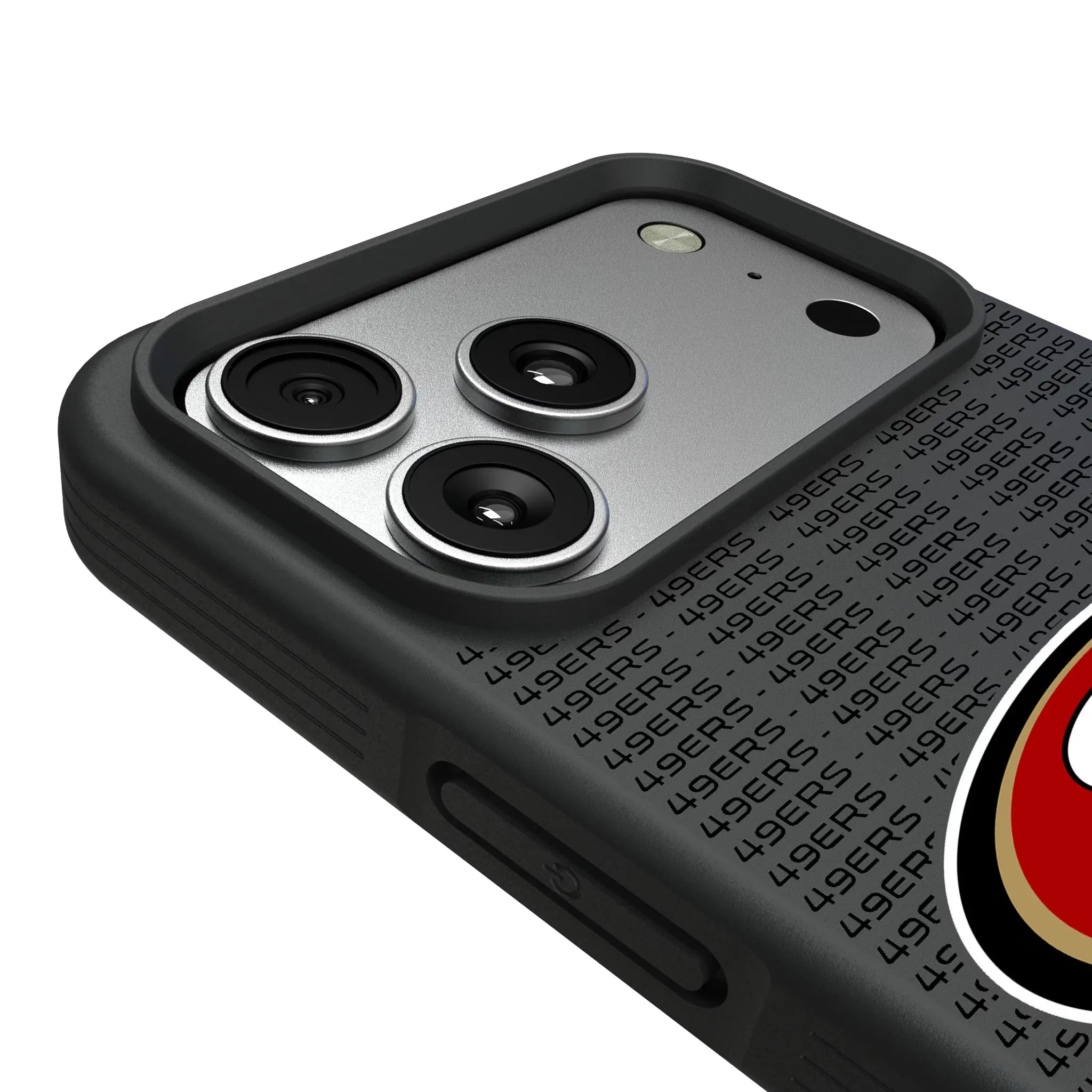 San Francisco 49ers Text Backdrop iPhone Bump Phone Case for Apple iPhone - Detail#Device_iPhone 17 Pro Max