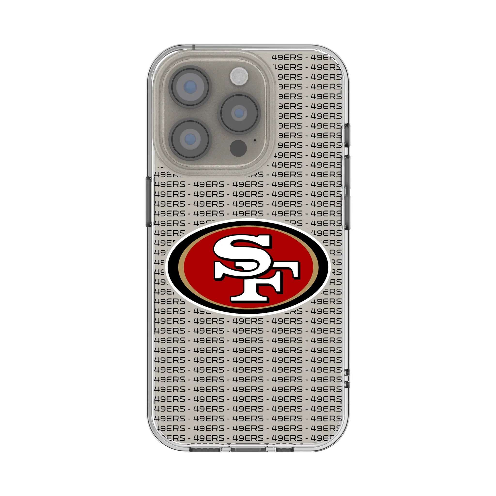 San Francisco 49ers Text Backdrop iPhone Clear Phone Case for Apple iPhone