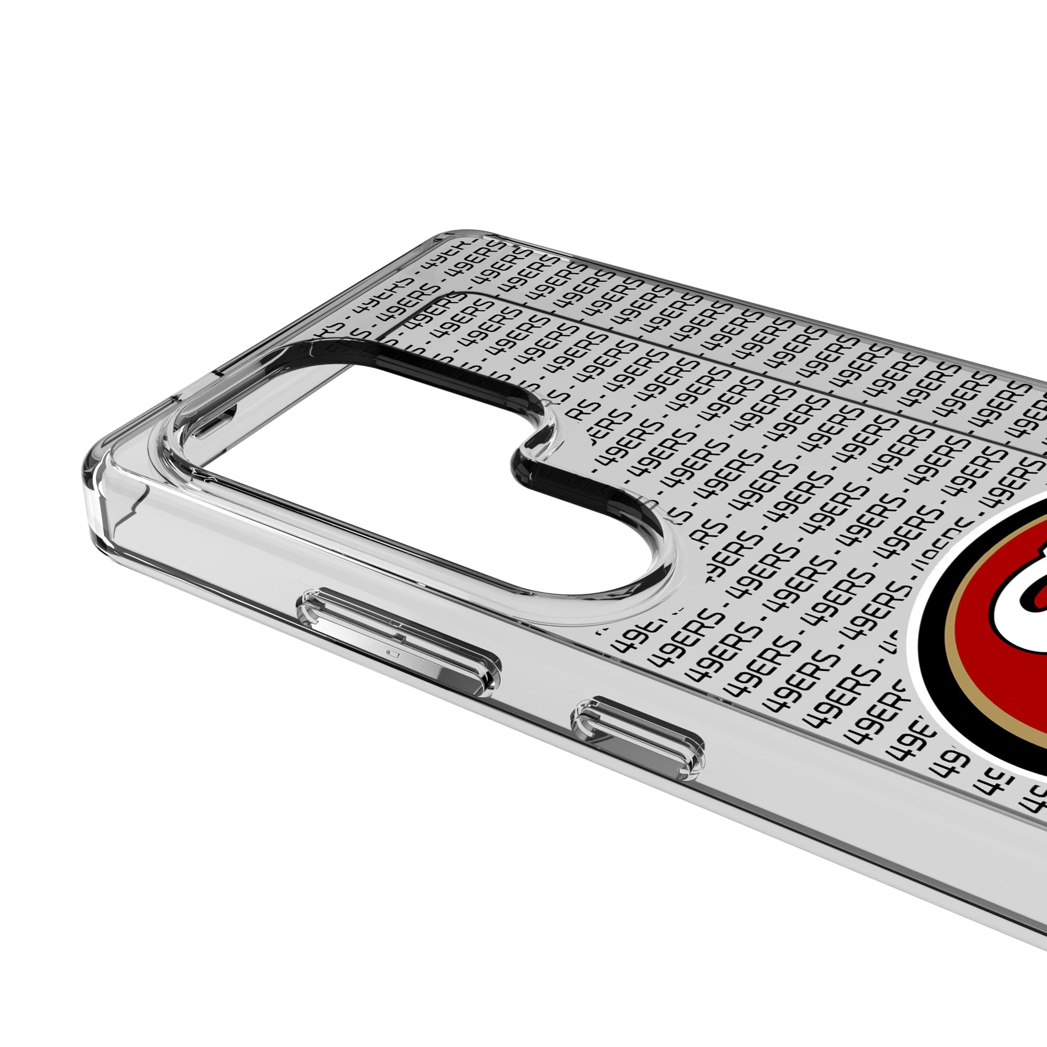 San Francisco 49ers Text Backdrop Galaxy Clear Phone Case for Samsung Galaxy - Detail