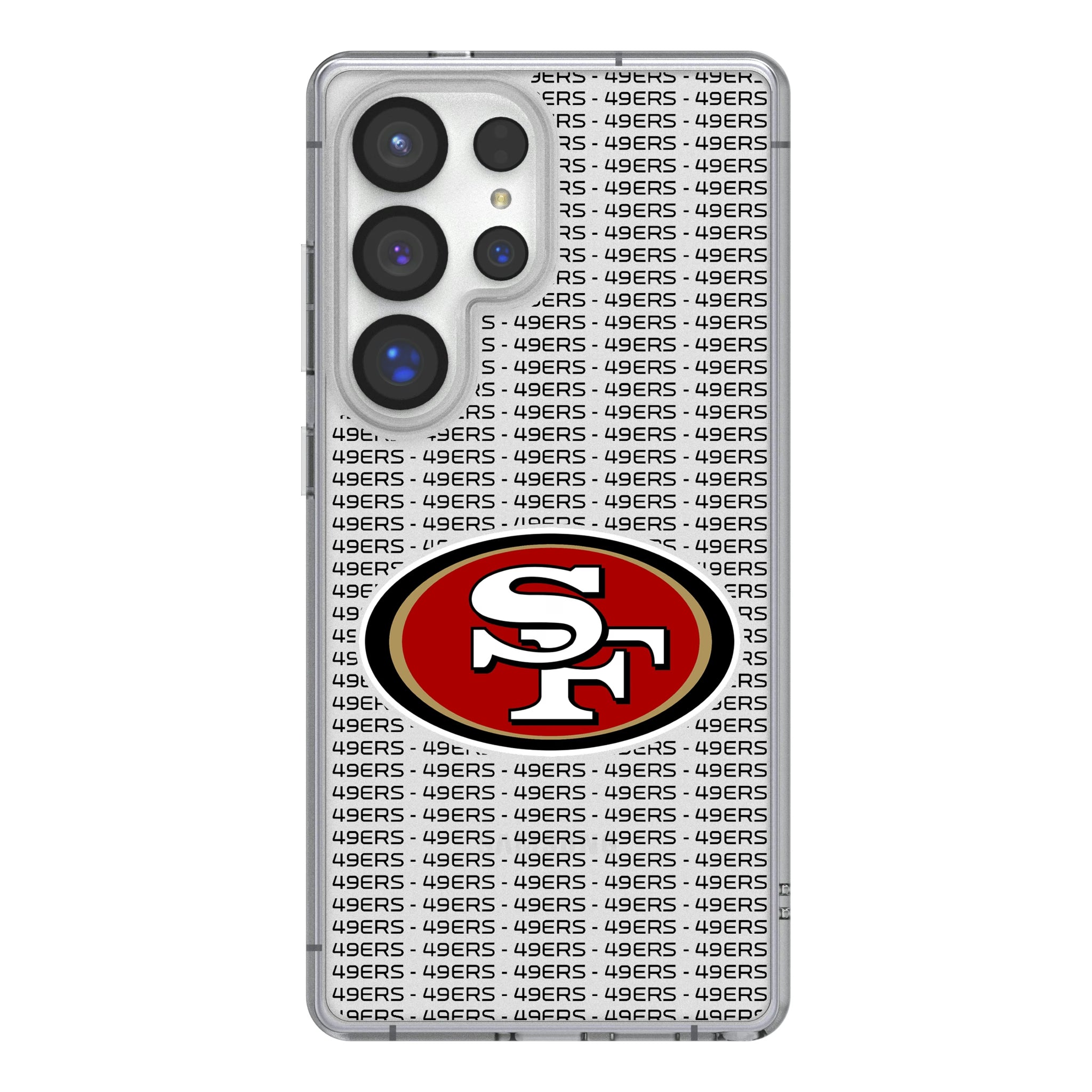San Francisco 49ers Text Backdrop Galaxy Clear Phone Case for Samsung Galaxy