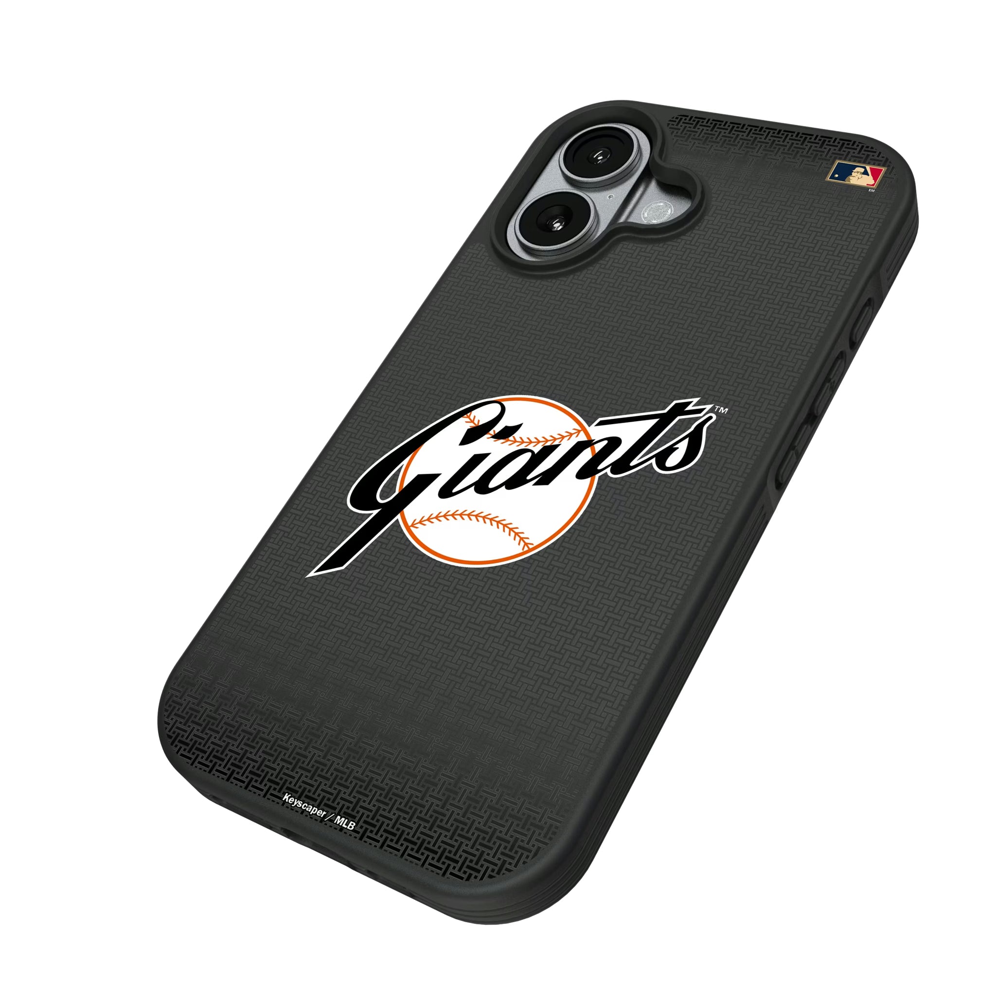 San Francisco Giants 1958-1967 - Cooperstown Collection Linen iPhone Bump Phone Case for Apple iPhone - Isometric View#Device_iPhone 17