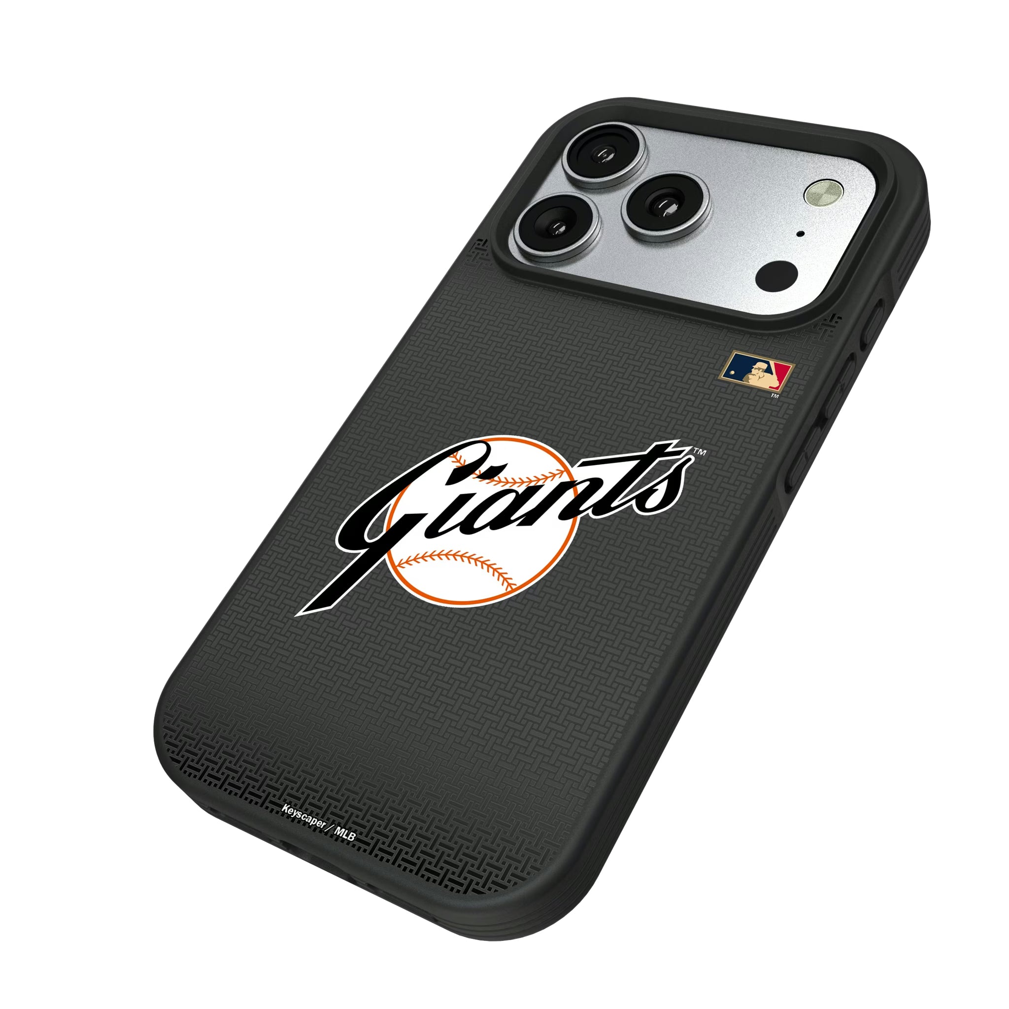 San Francisco Giants 1958-1967 - Cooperstown Collection Linen iPhone Bump Phone Case for Apple iPhone - Isometric View#Device_iPhone 17 Pro