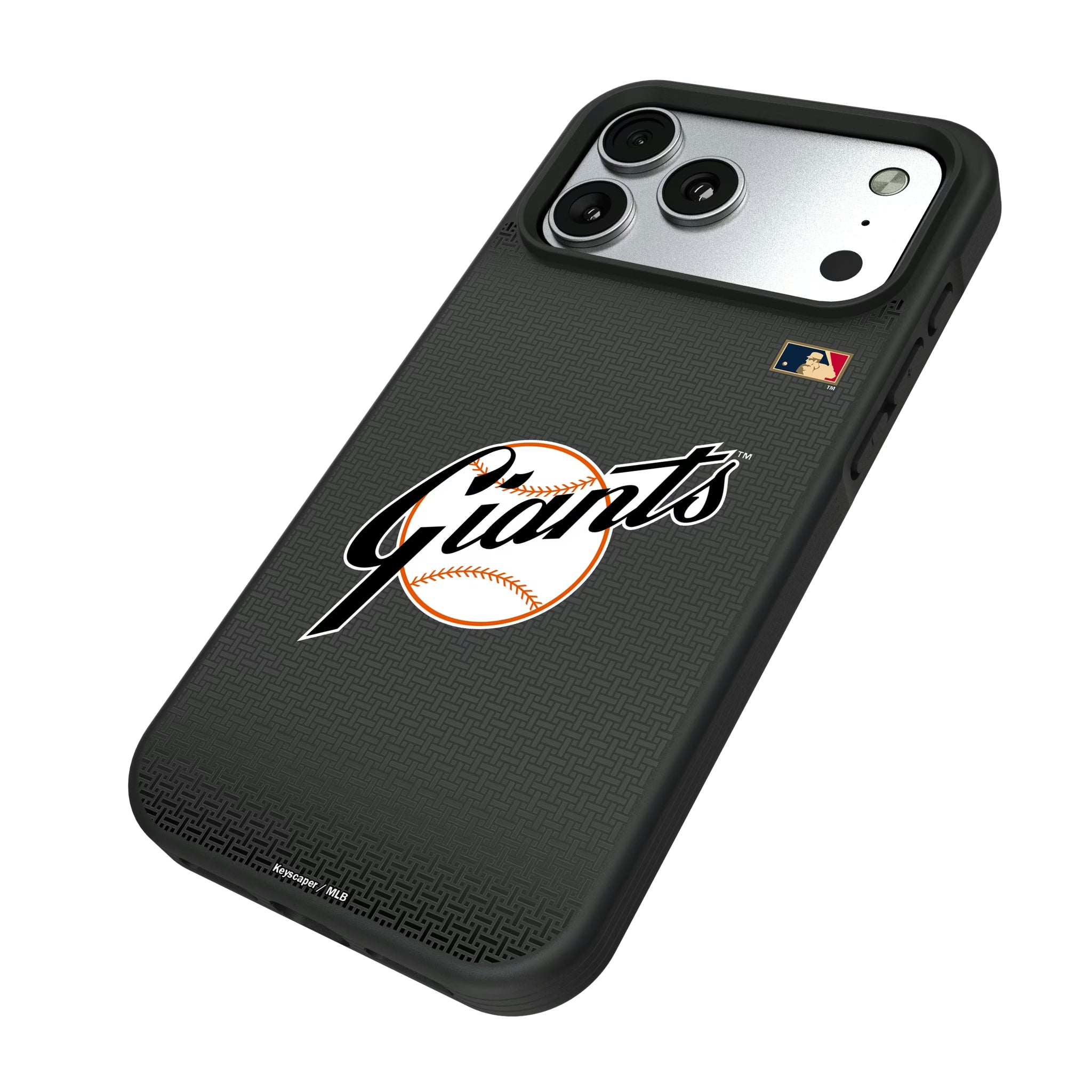 San Francisco Giants 1958-1967 - Cooperstown Collection Linen iPhone Bump Phone Case for Apple iPhone - Isometric View#Device_iPhone 17 Pro Max