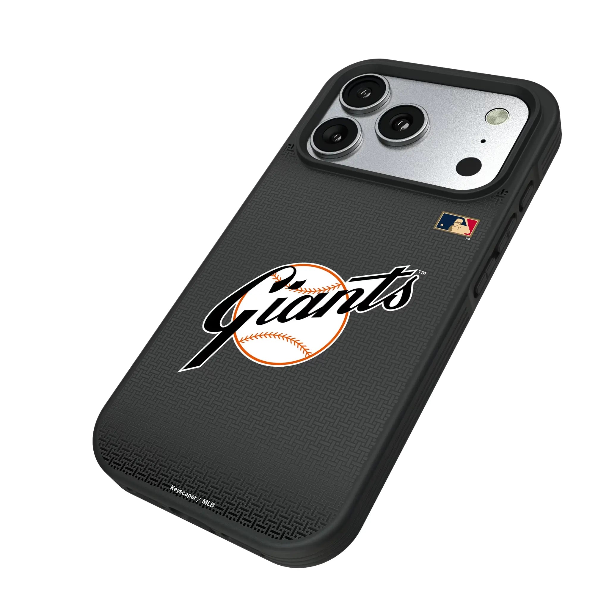 San Francisco Giants 1958-1967 - Cooperstown Collection Linen iPhone Bump Phone Case for Apple iPhone - Isometric View#Device_iPhone 17 Pro