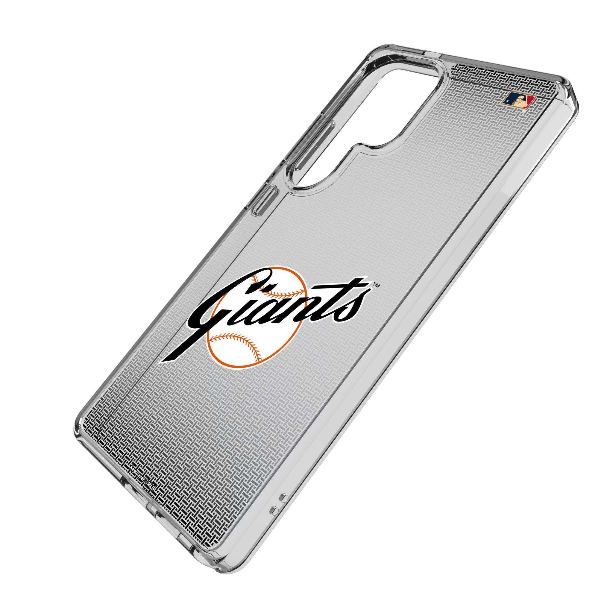 San Francisco Giants 1958-1967 - Cooperstown Collection Linen Galaxy Clear Phone Case for Samsung Galaxy - Isometric View