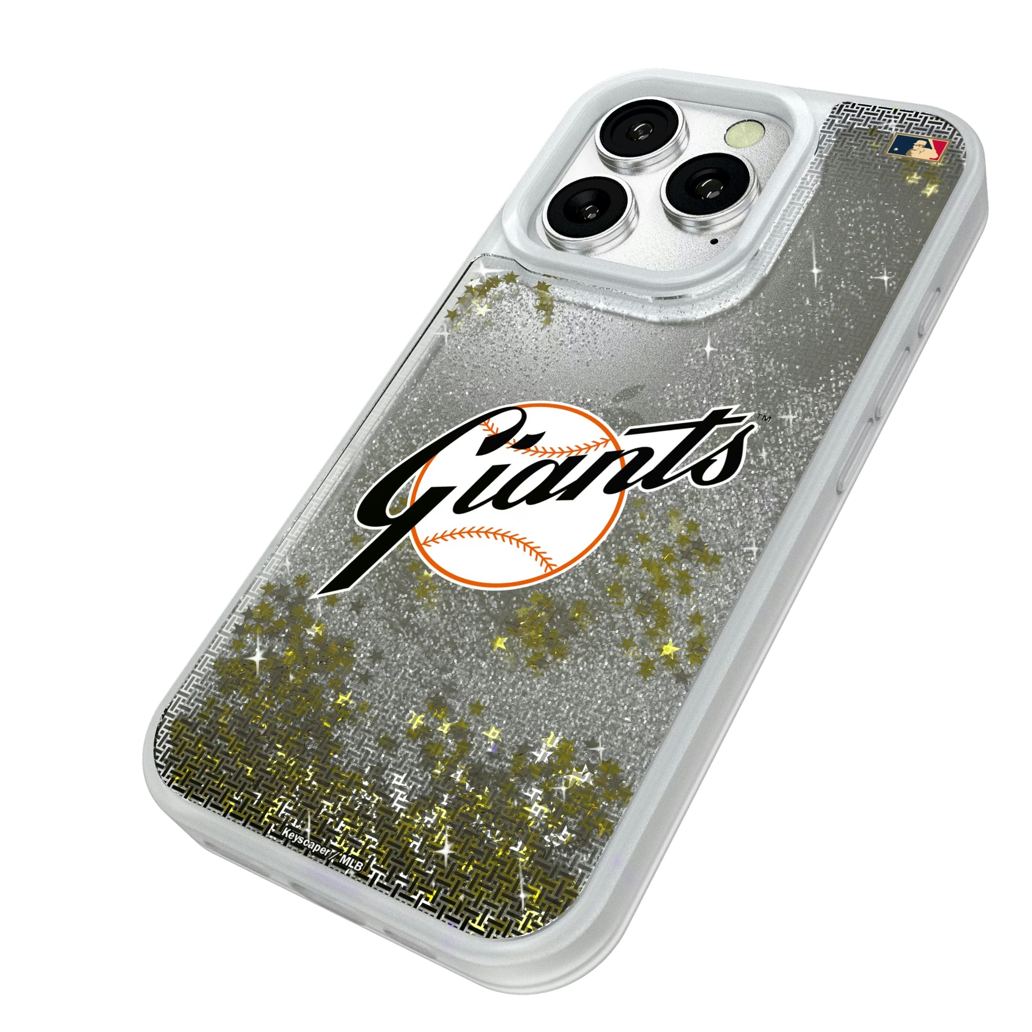 San Francisco Giants 1958-1967 - Cooperstown Collection Linen iPhone Glitter Phone Case for Apple iPhone - Isometric View#Device_iPhone 16 Pro