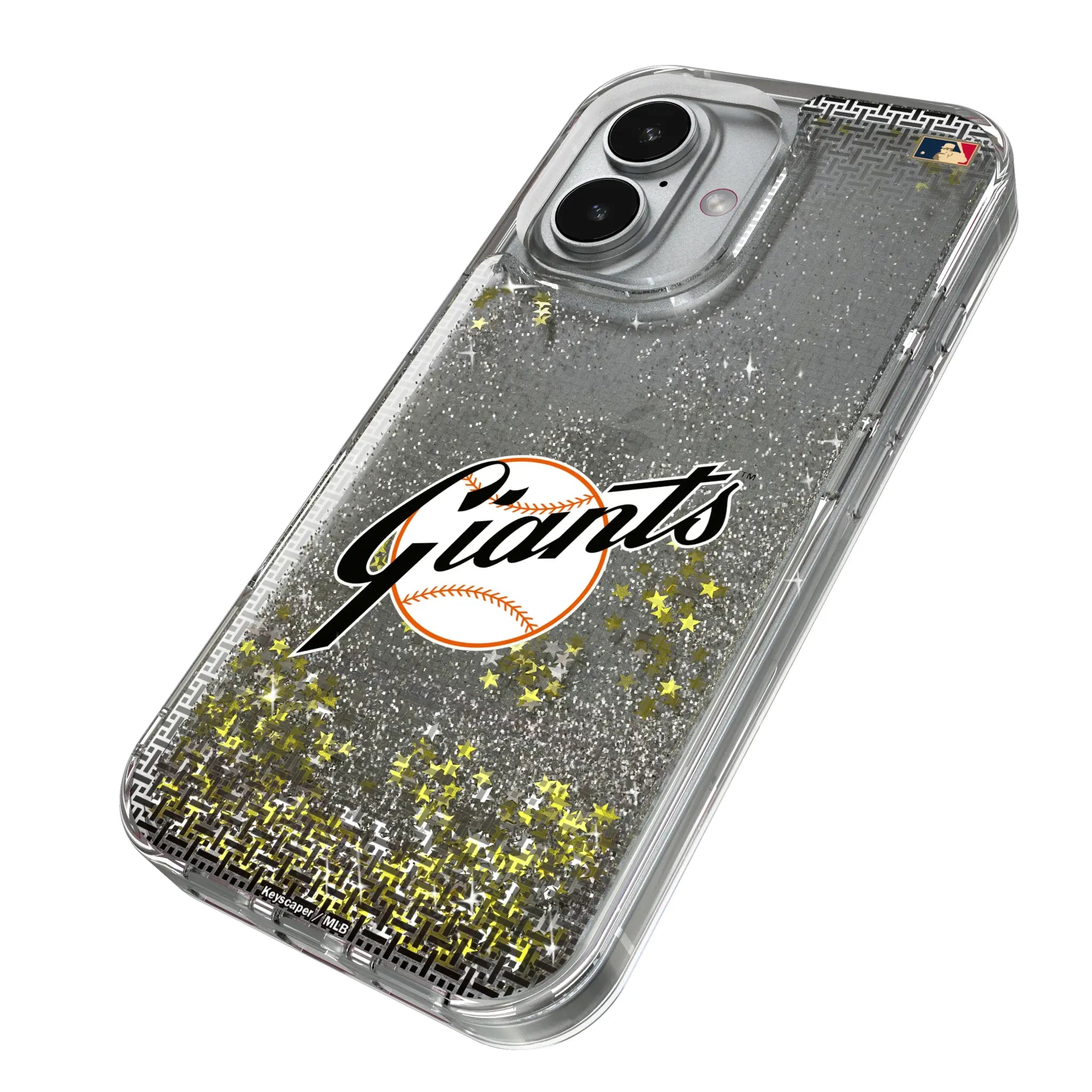 San Francisco Giants 1958-1967 - Cooperstown Collection Linen iPhone Glitter Phone Case for Apple iPhone - Isometric View