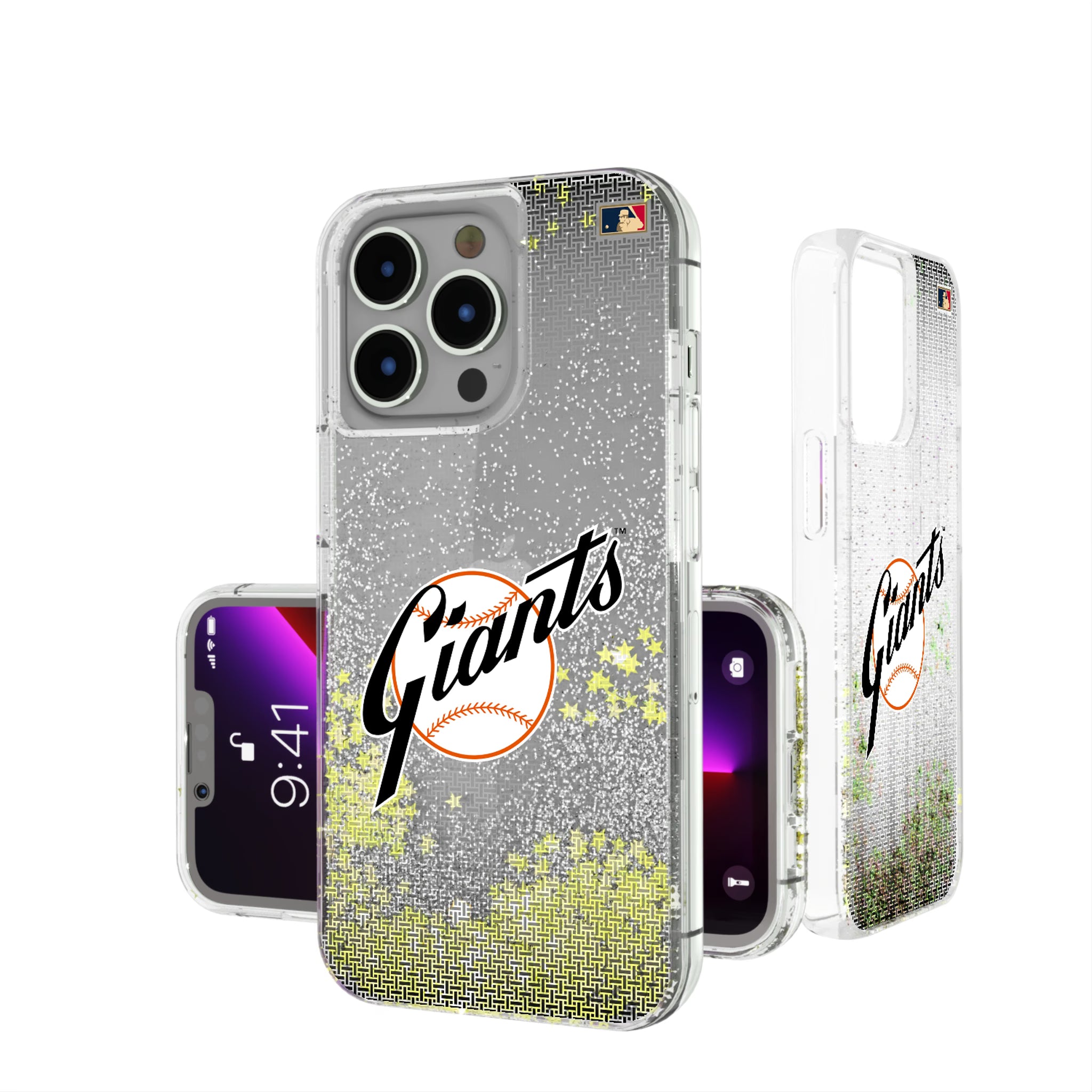 San Francisco Giants 1958-1967 - Cooperstown Collection Linen iPhone Glitter Phone Case for Apple iPhone