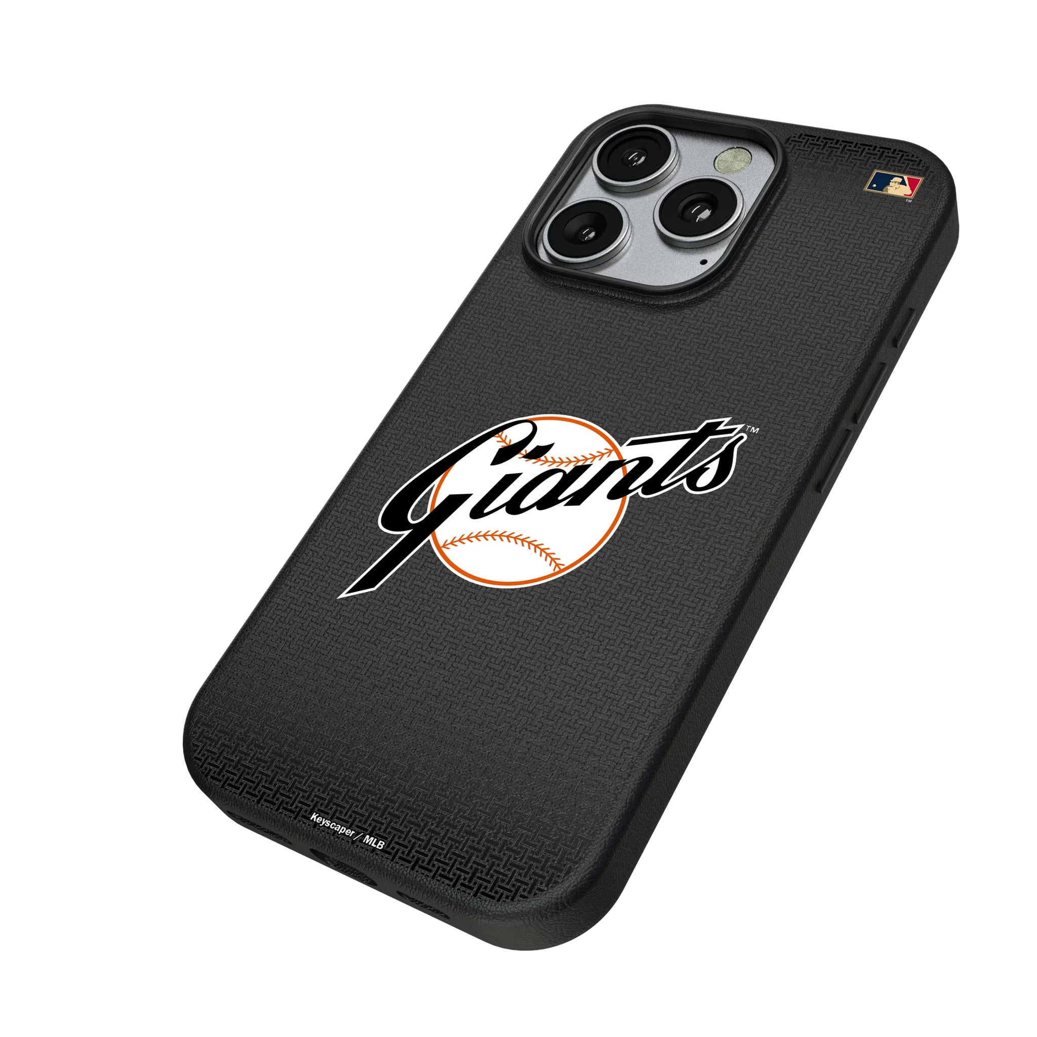 San Francisco Giants 1958-1967 - Cooperstown Collection Linen iPhone MagSafe Compatible Phone Case for Apple iPhone - Isometric View