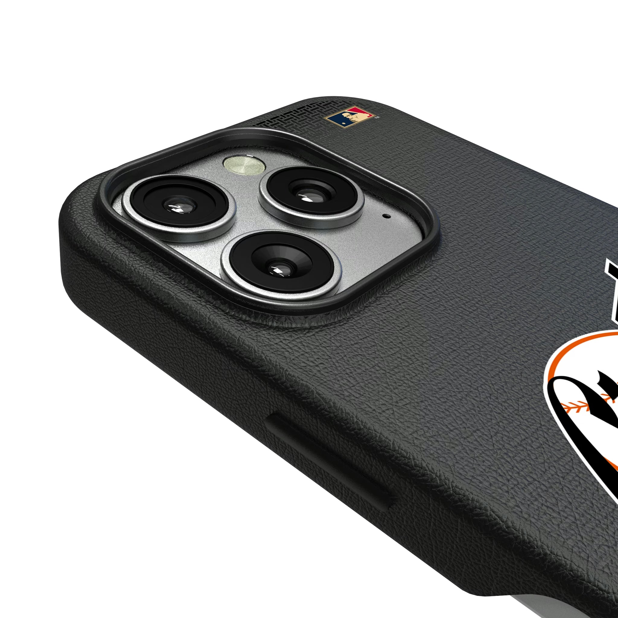 San Francisco Giants 1958-1967 - Cooperstown Collection Linen iPhone MagSafe Compatible Phone Case for Apple iPhone - Detail