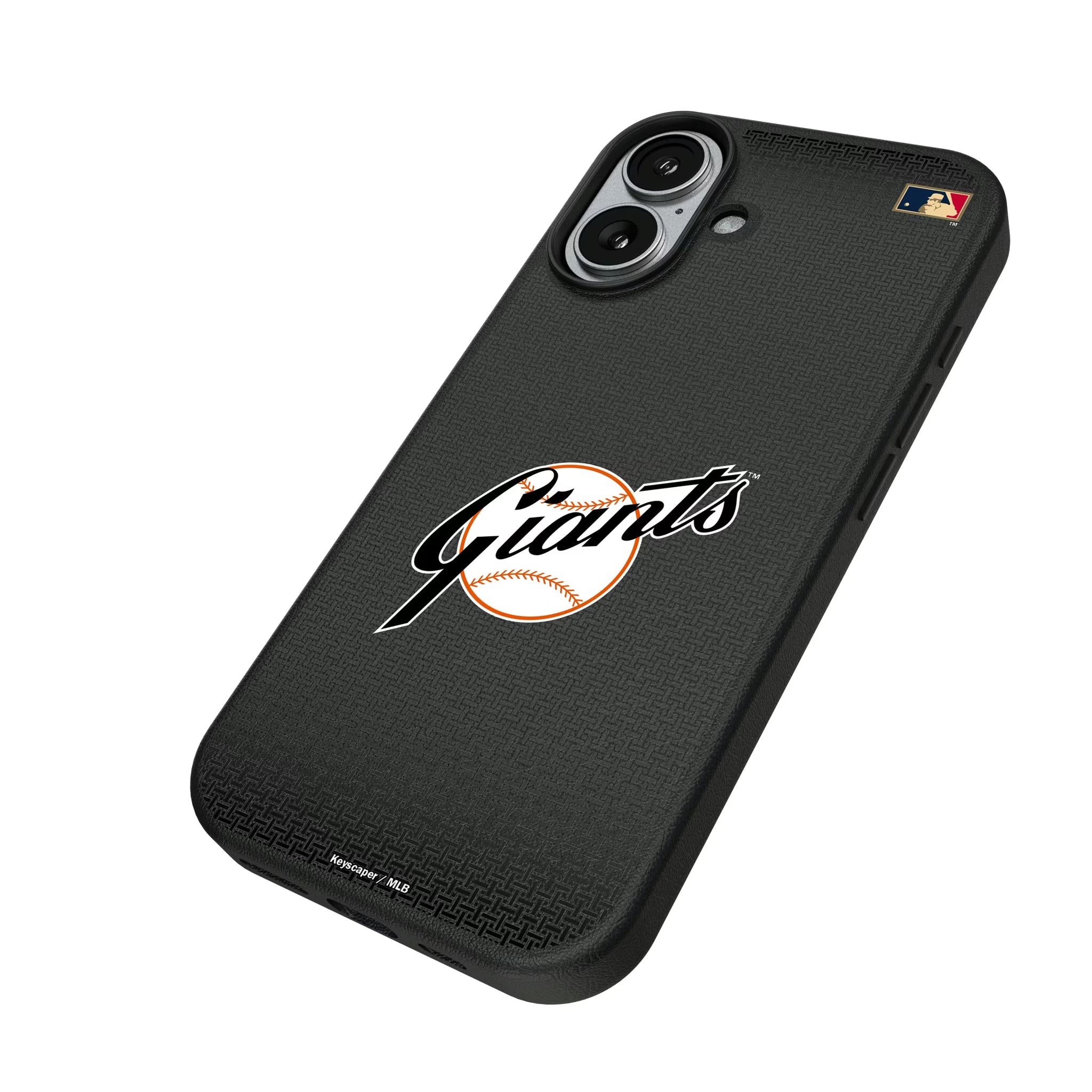 San Francisco Giants 1958-1967 - Cooperstown Collection Linen iPhone MagSafe Compatible Phone Case for Apple iPhone - Isometric View#Device_iPhone 17
