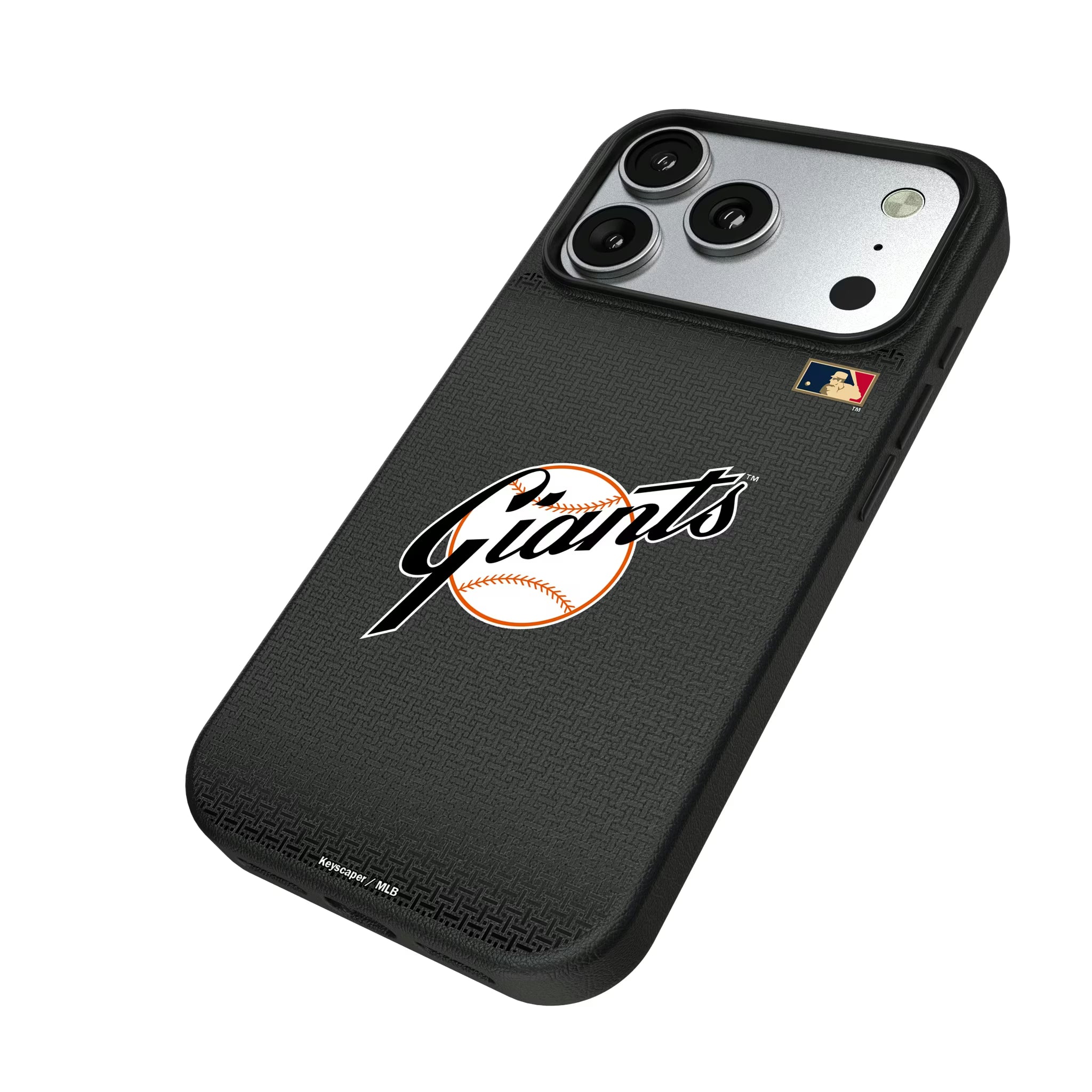 San Francisco Giants 1958-1967 - Cooperstown Collection Linen iPhone MagSafe Compatible Phone Case for Apple iPhone - Isometric View#Device_iPhone 17 Pro