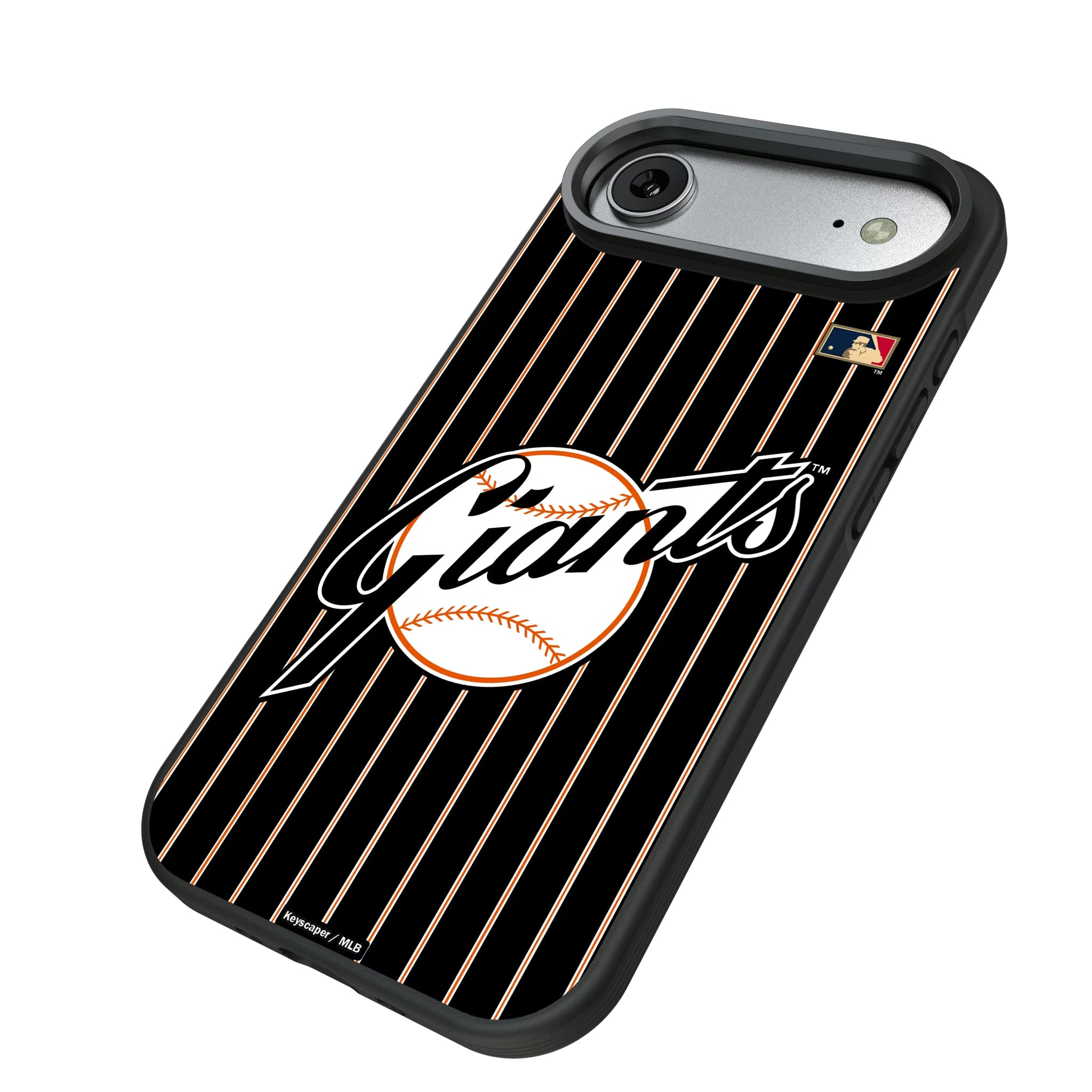 San Francisco Giants 1958-1967 - Cooperstown Collection Pinstripe iPhone Bump Phone Case for Apple iPhone - Isometric View#Device_iPhone Air