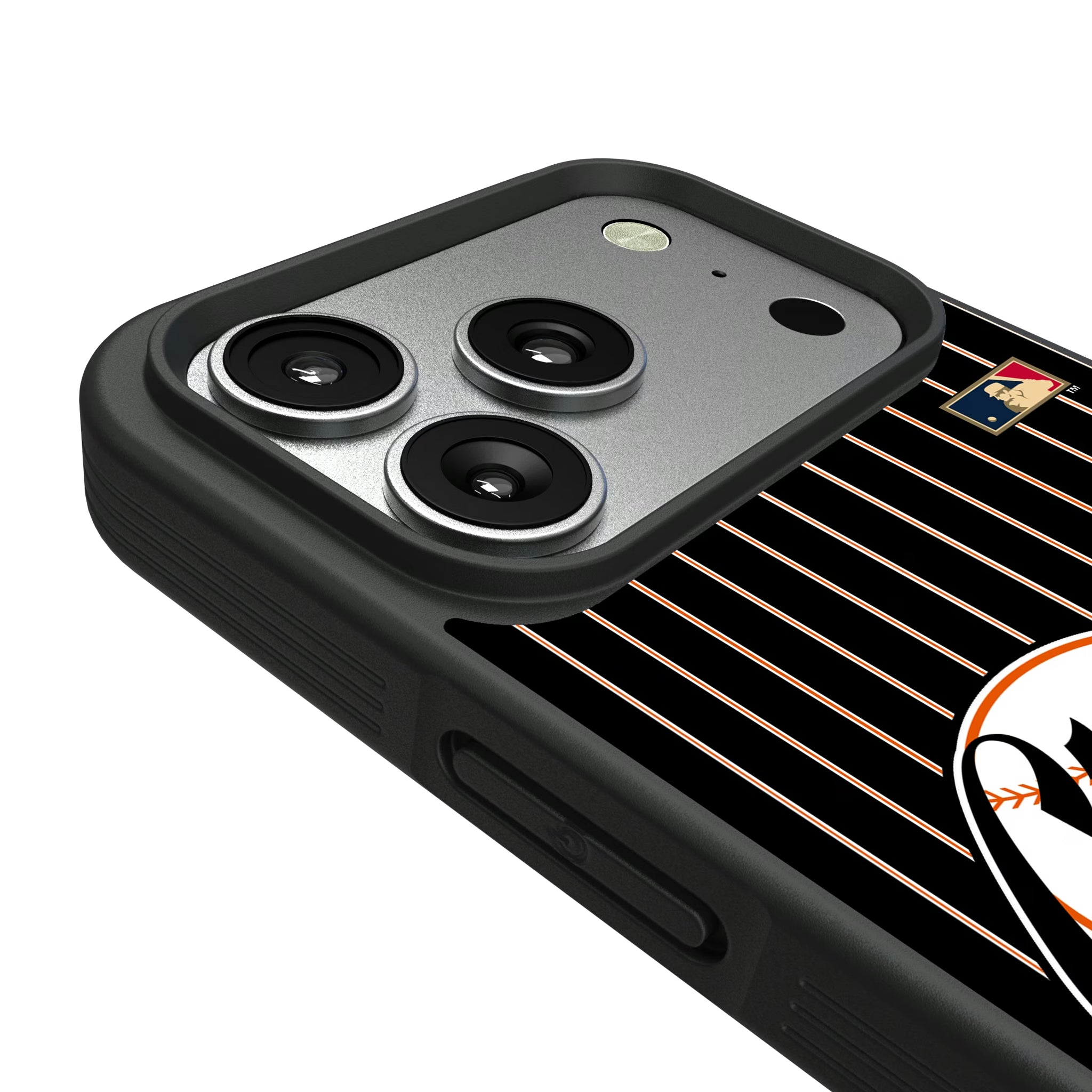 San Francisco Giants 1958-1967 - Cooperstown Collection Pinstripe iPhone Bump Phone Case for Apple iPhone - Detail#Device_iPhone 17 Pro