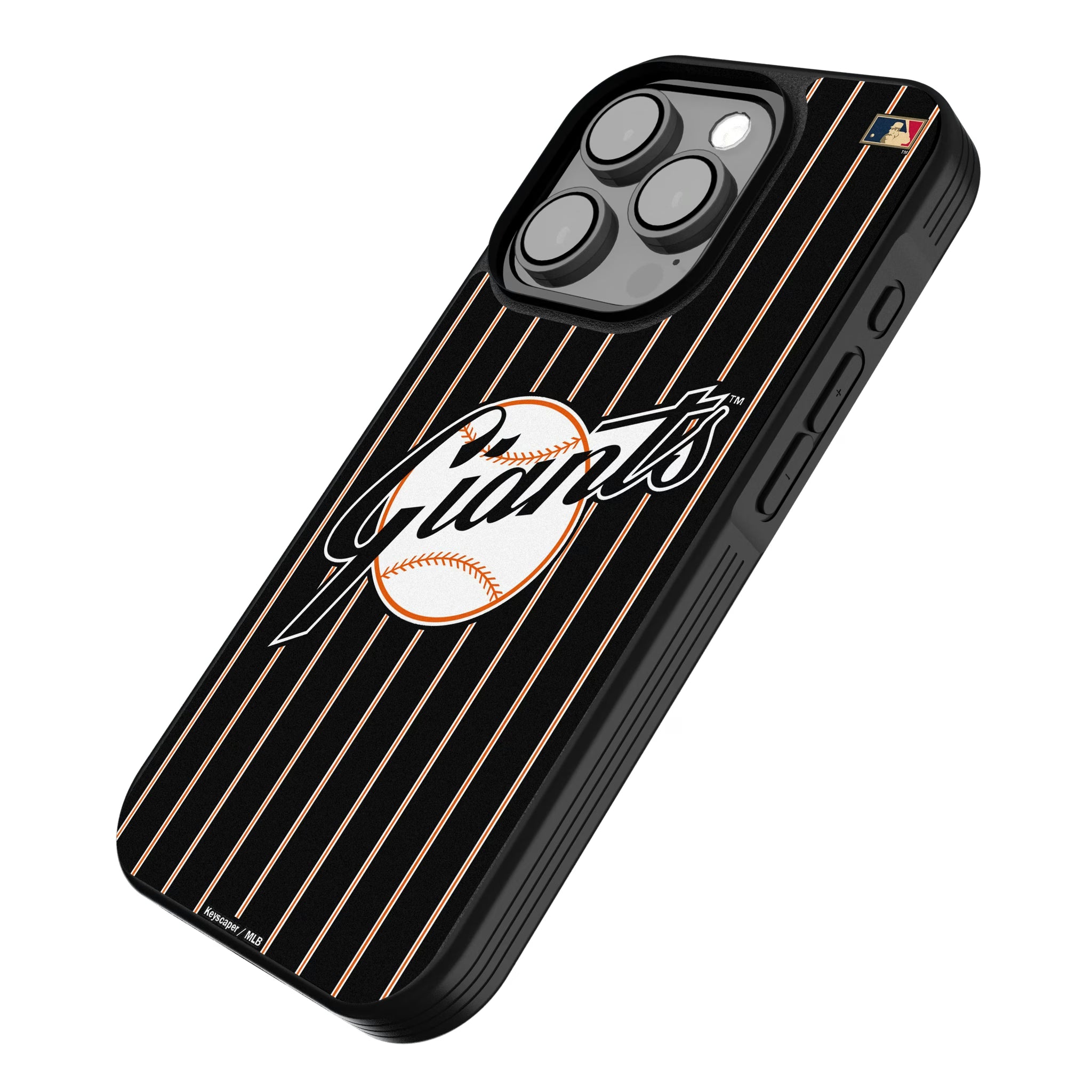 San Francisco Giants 1958-1967 - Cooperstown Collection Pinstripe iPhone Bump Phone Case for Apple iPhone - Isometric View