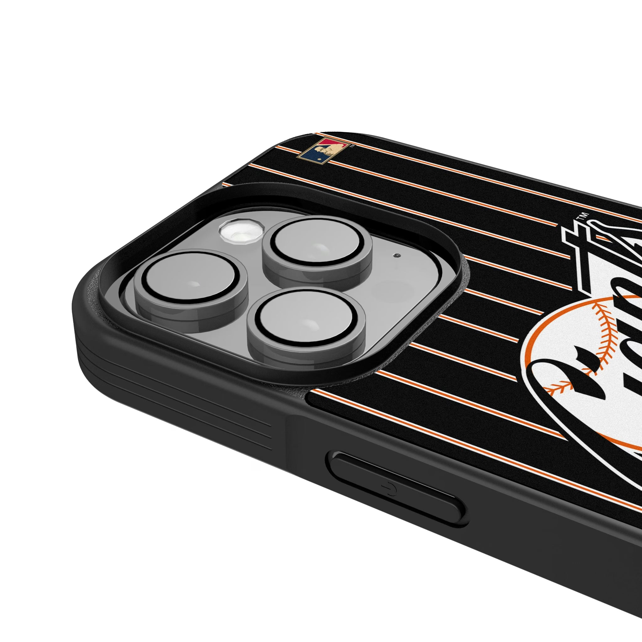 San Francisco Giants 1958-1967 - Cooperstown Collection Pinstripe iPhone Bump Phone Case for Apple iPhone - Detail