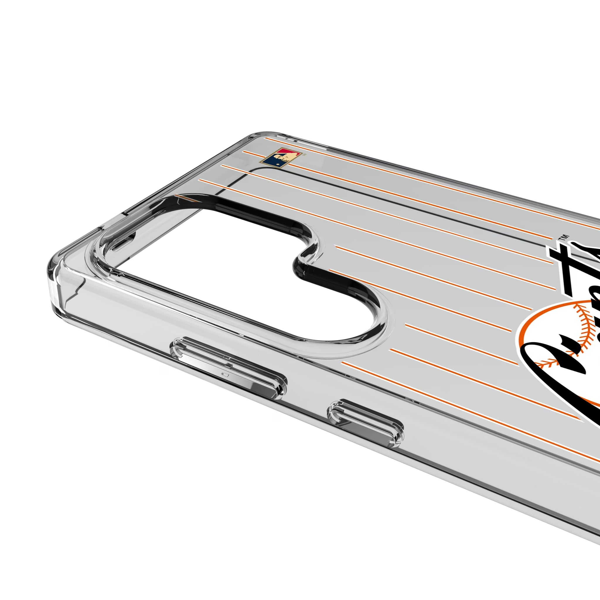 San Francisco Giants 1958-1967 - Cooperstown Collection Pinstripe Galaxy Clear Phone Case for Samsung Galaxy - Detail