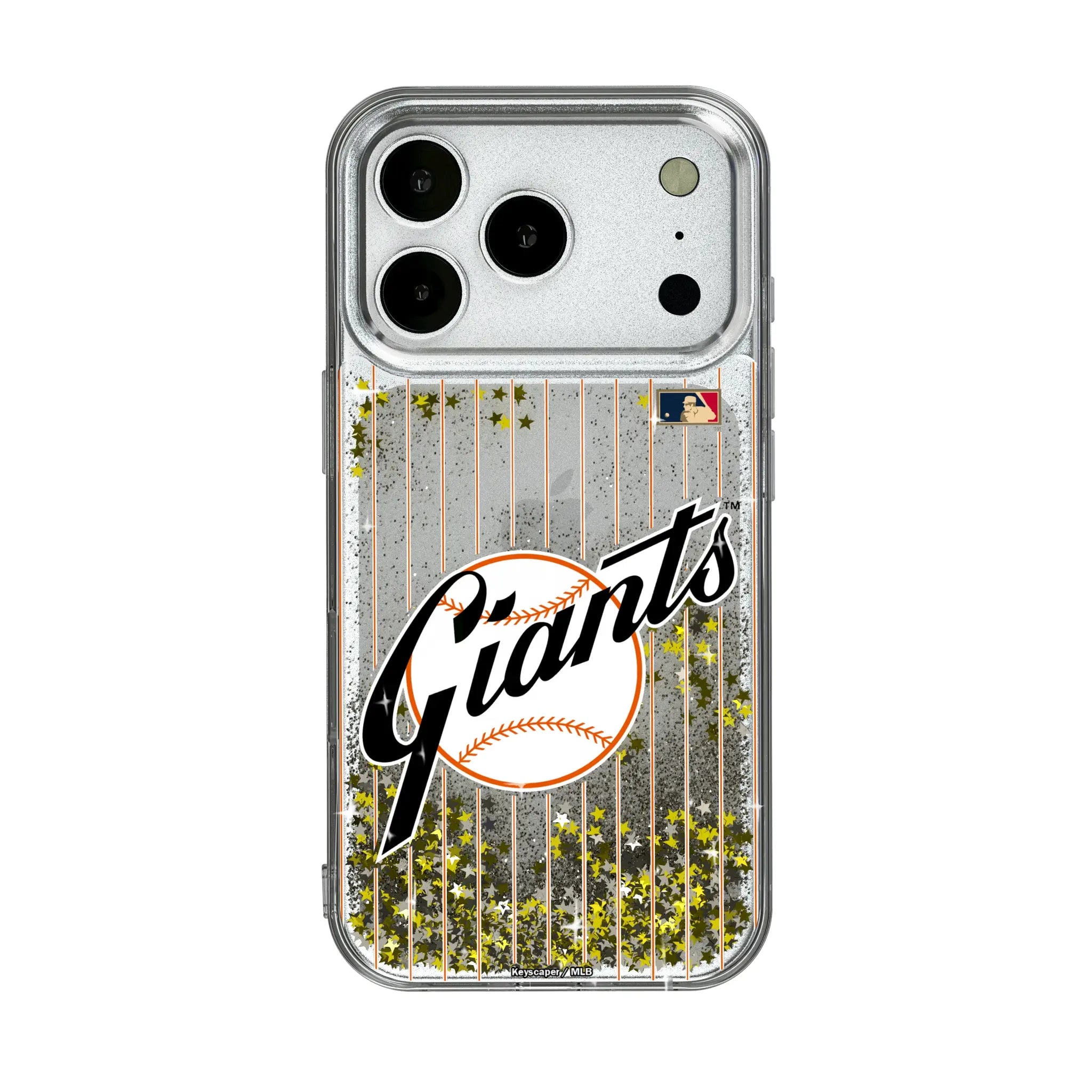 San Francisco Giants 1958-1967 - Cooperstown Collection Pinstripe iPhone Glitter Phone Case for Apple iPhone