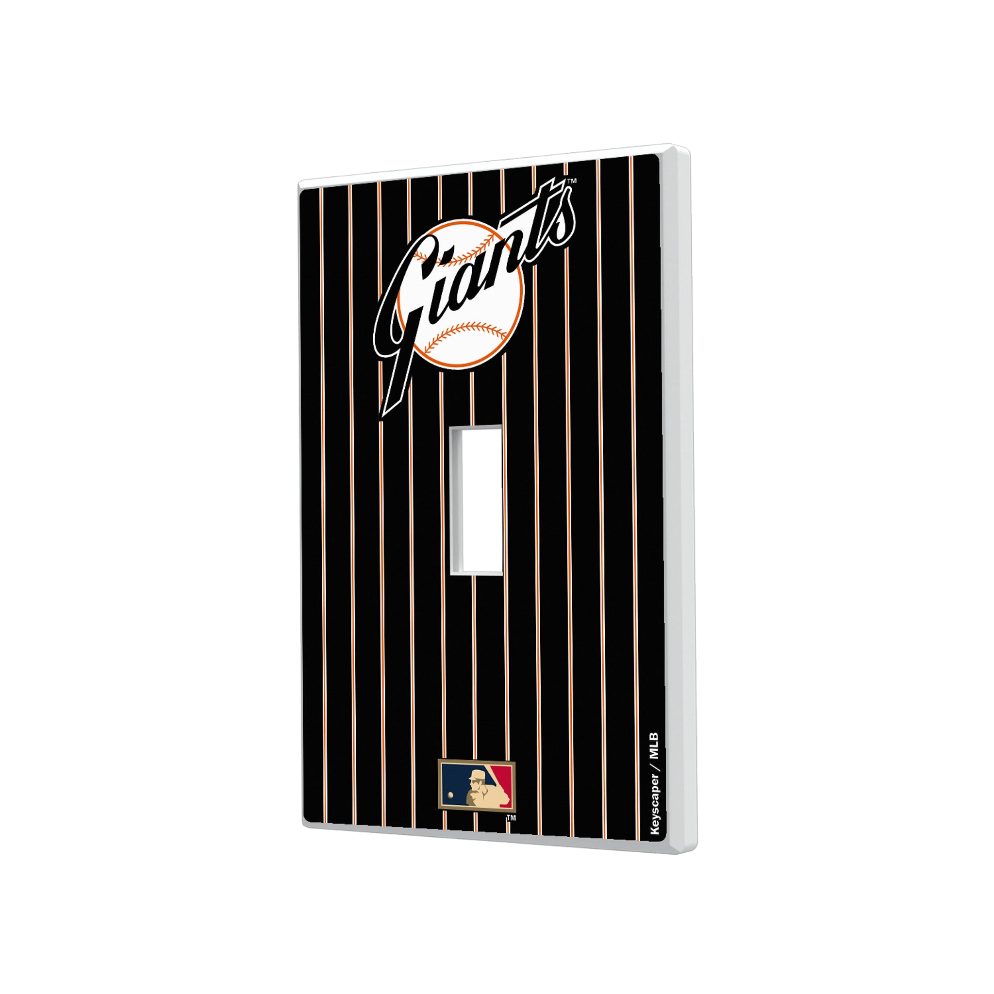 San Francisco Giants 1958-1967 - Cooperstown Collection Pinstripe Hidden-Screw Light Switch Plate#Style_Single Toggle