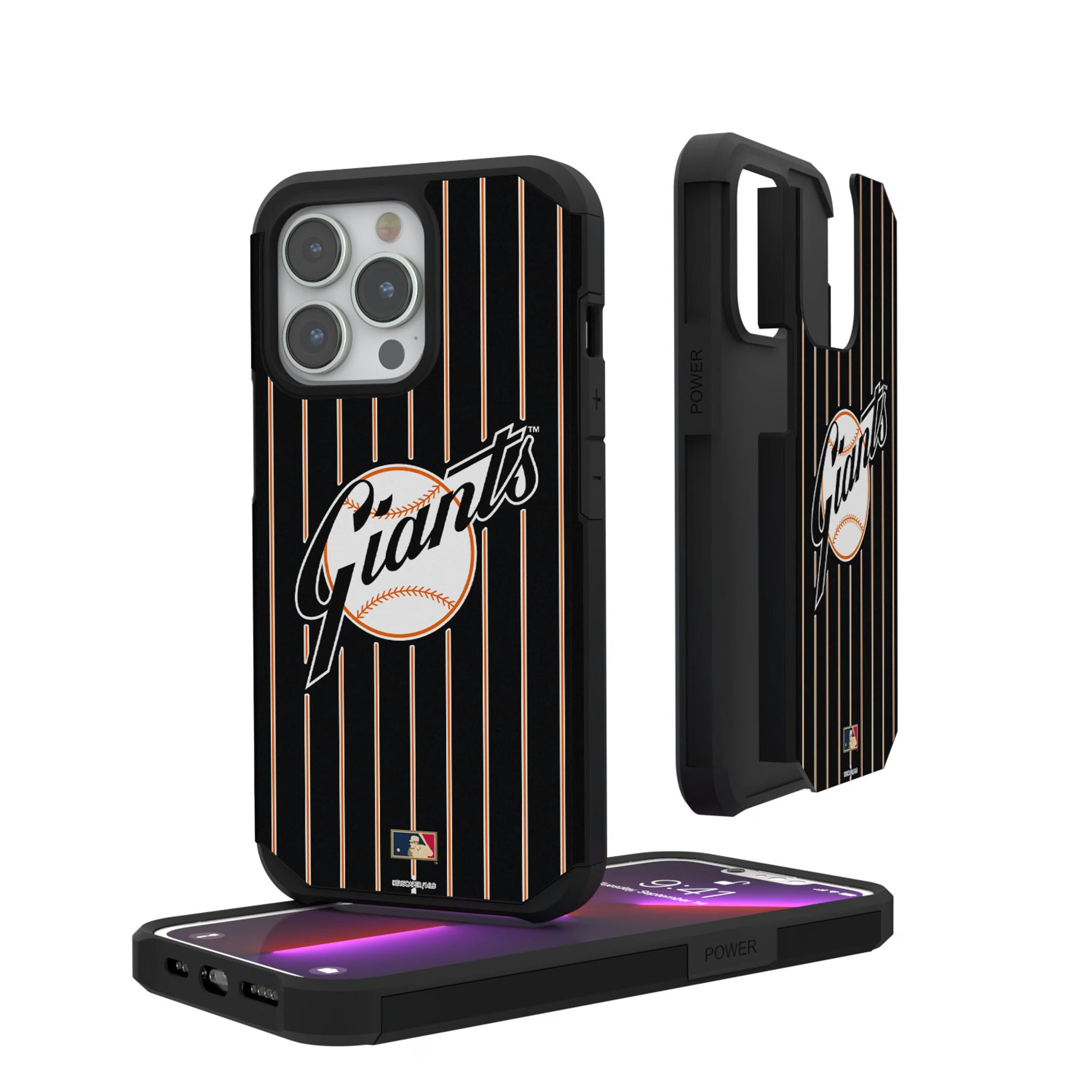 San Francisco Giants 1958-1967 - Cooperstown Collection Pinstripe iPhone Rugged Phone Case for Apple iPhone