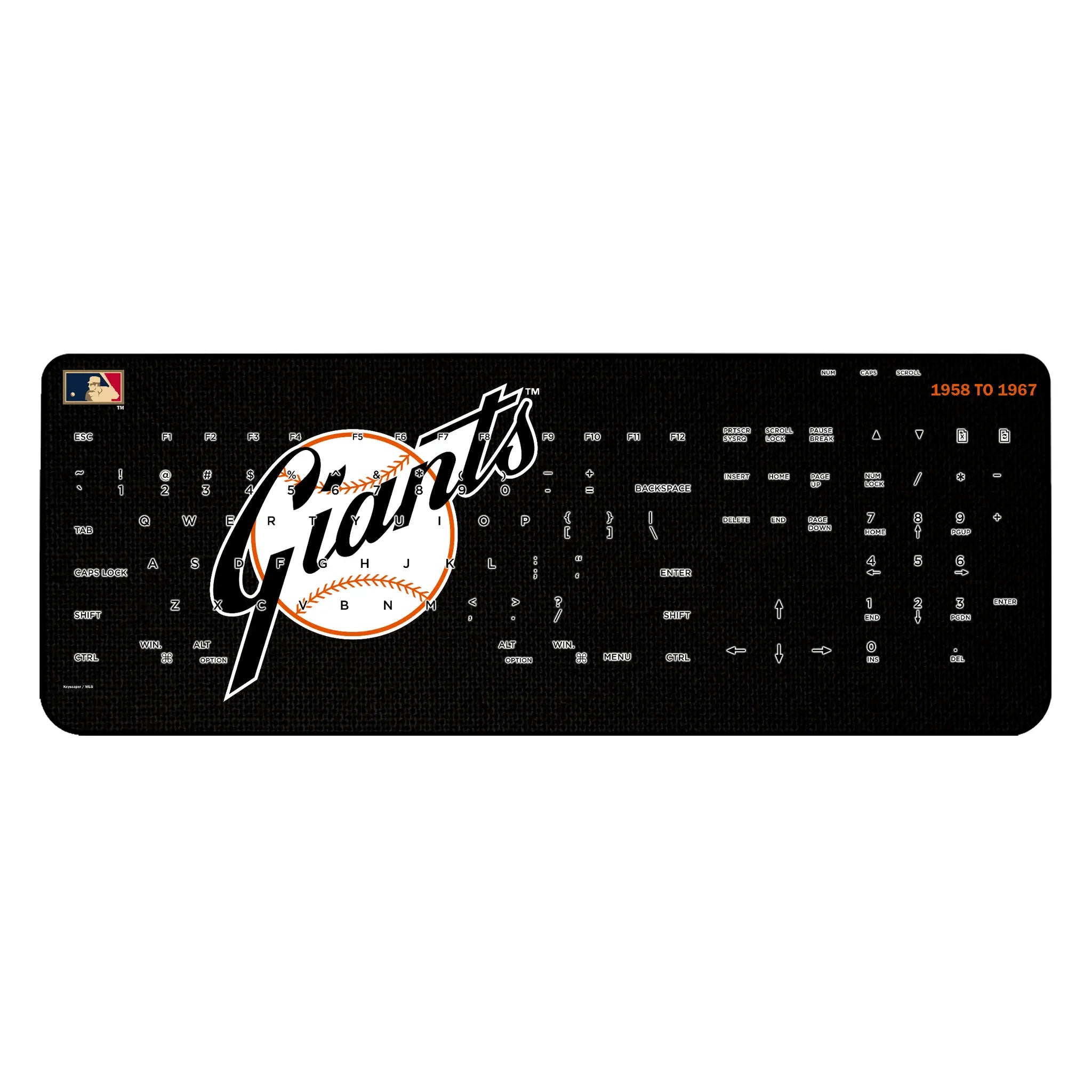San Francisco Giants 1958-1967 - Cooperstown Collection Solid Wireless USB Keyboard