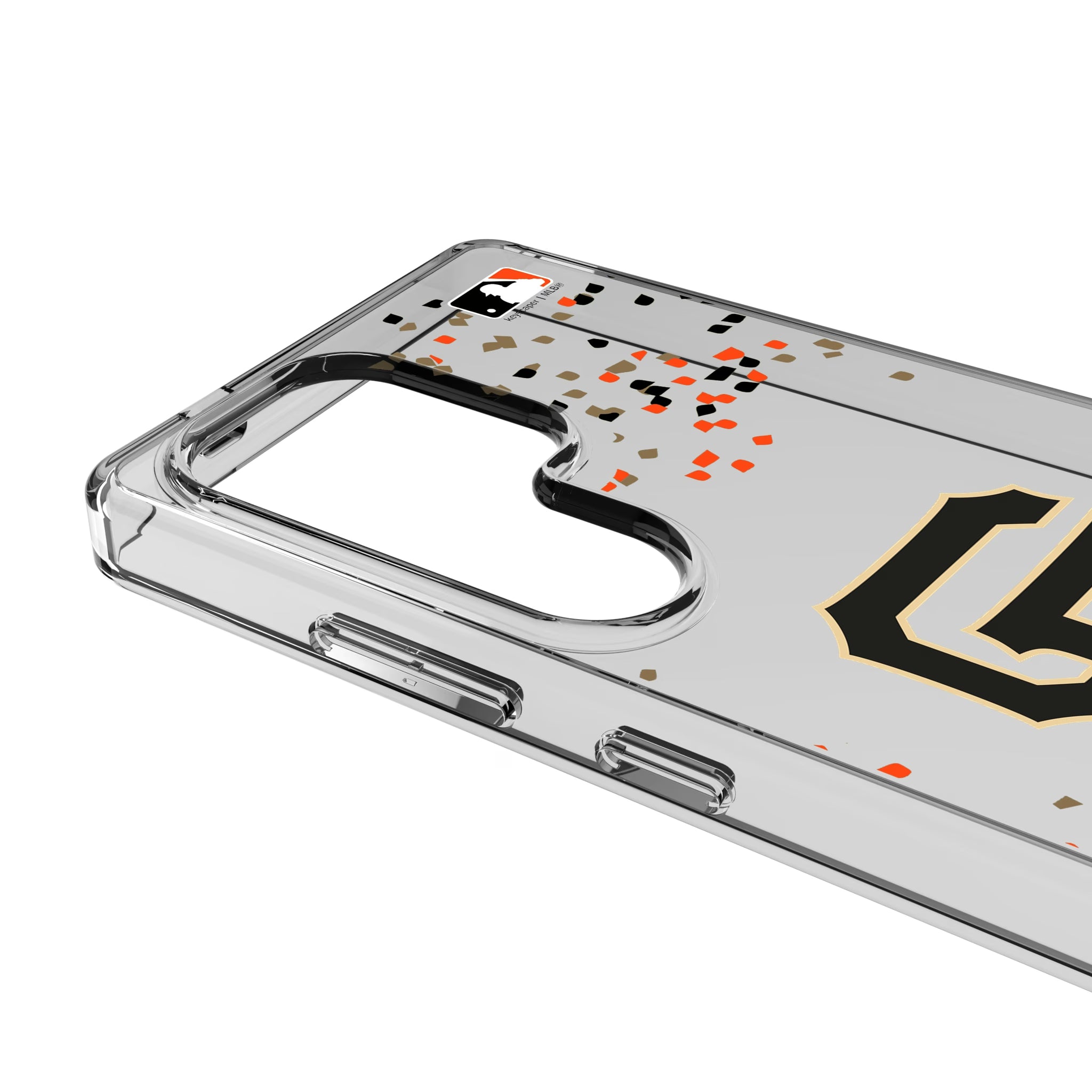 San Francisco Giants Confetti Galaxy Clear Phone Case for Samsung Galaxy - Detail