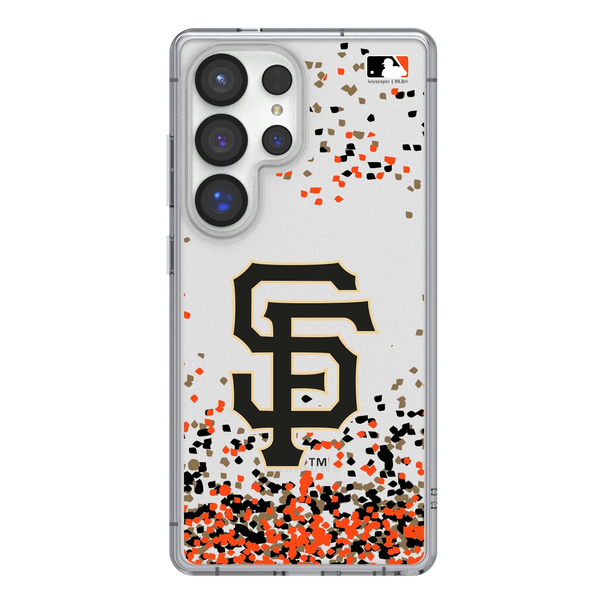 San Francisco Giants Confetti Galaxy Clear Phone Case for Samsung Galaxy