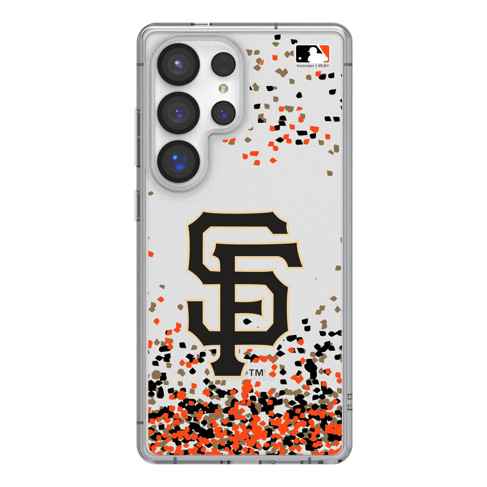 San Francisco Giants Confetti Galaxy Clear Phone Case for Samsung Galaxy#Device_Galaxy S25 Ultra