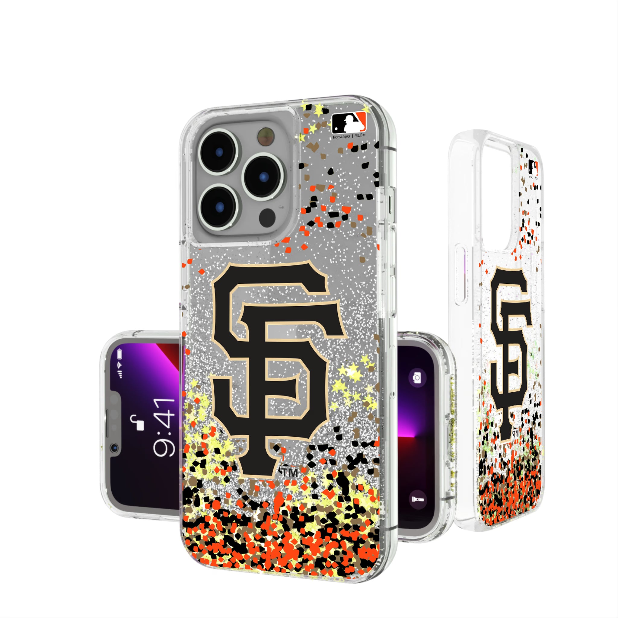 San Francisco Giants Confetti iPhone Glitter Phone Case for Apple iPhone