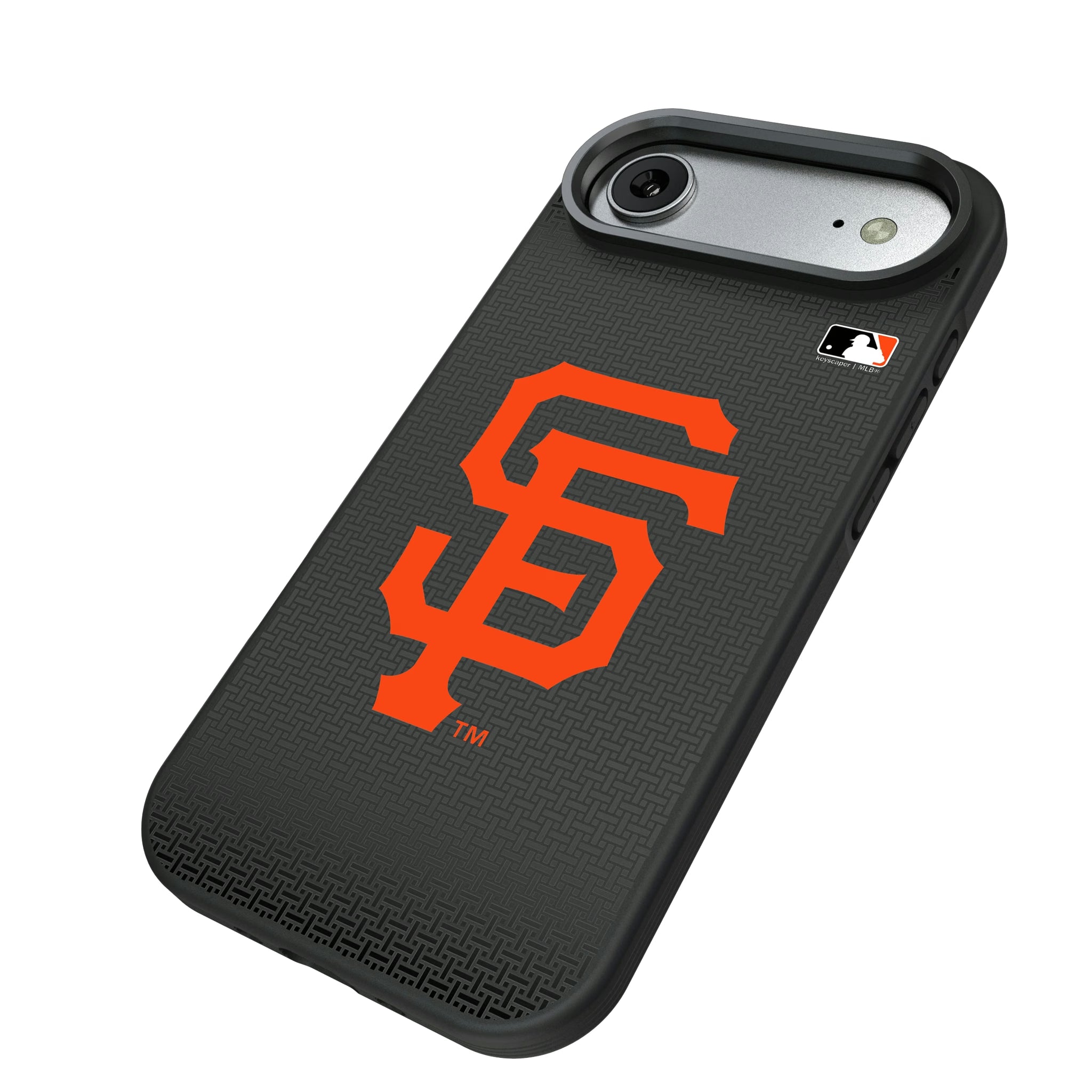 San Francisco Giants Linen iPhone Bump Phone Case for Apple iPhone - Isometric View#Device_iPhone Air