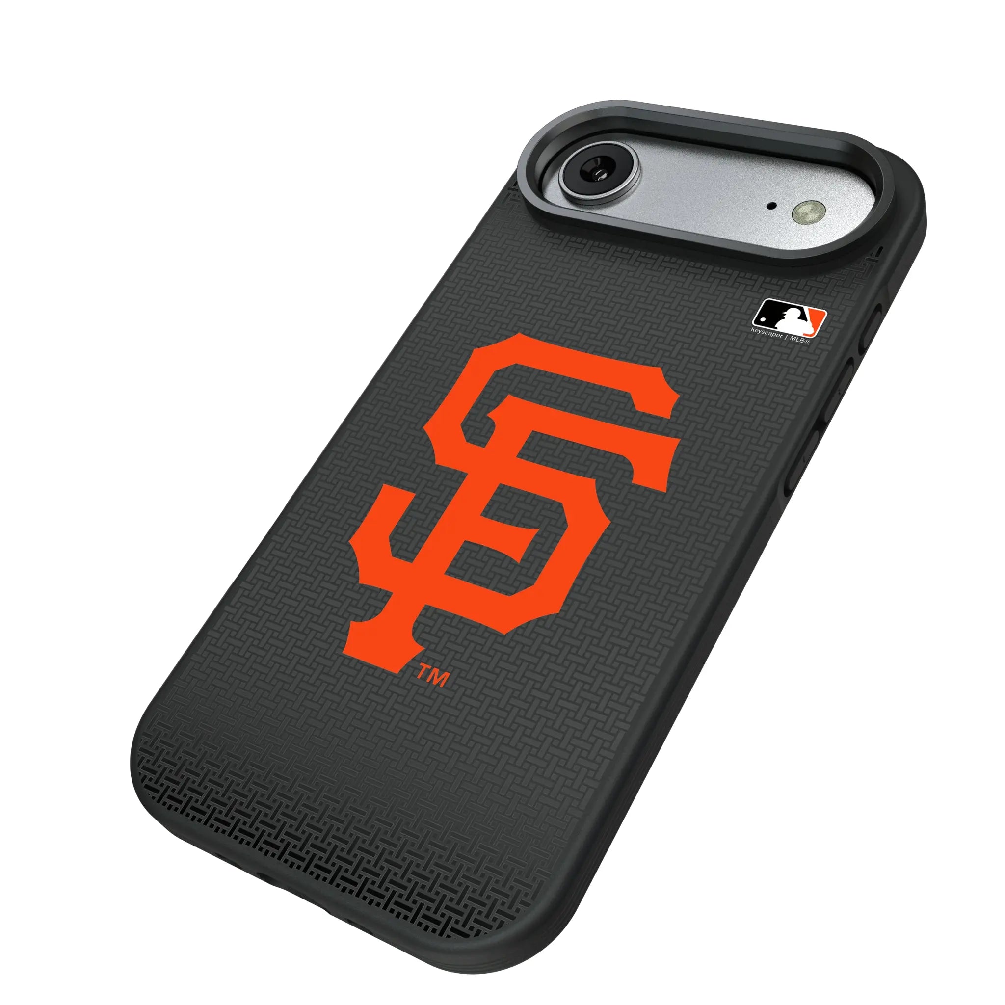 San Francisco Giants Linen iPhone Bump Phone Case for Apple iPhone - Isometric View#Device_iPhone Air