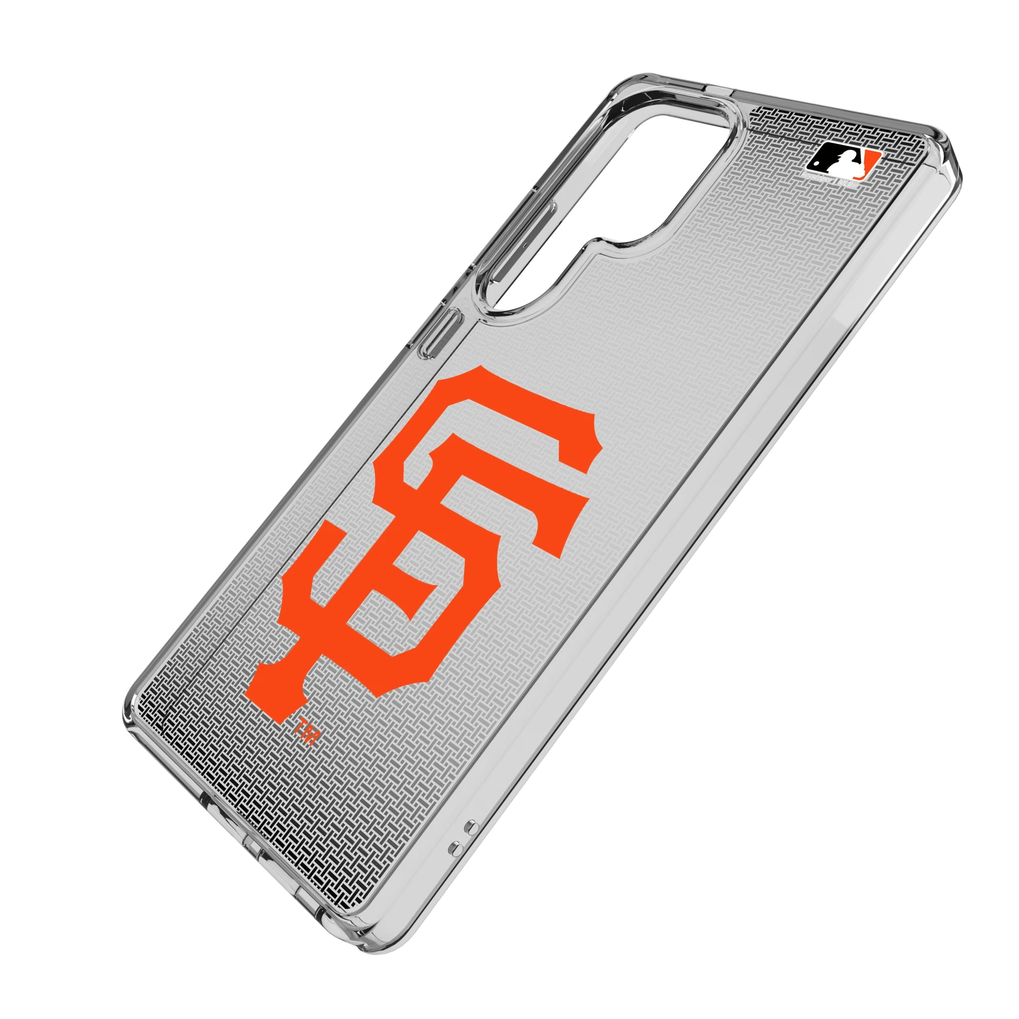 San Francisco Giants Linen Galaxy Clear Phone Case for Samsung Galaxy - Isometric View