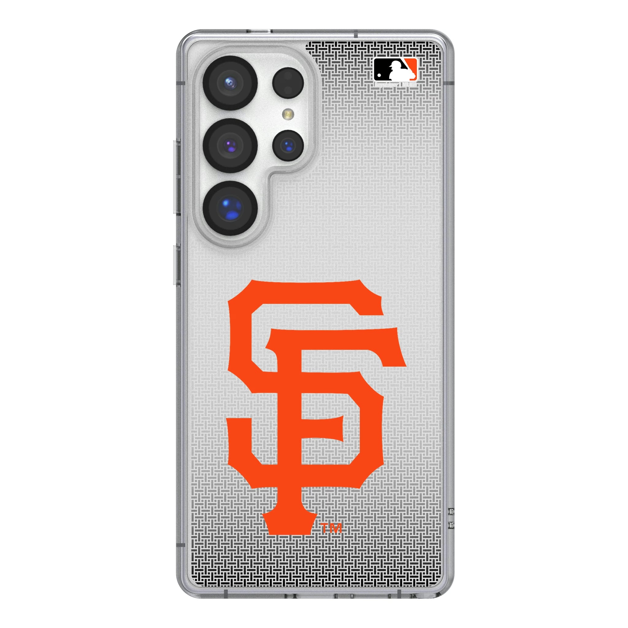 San Francisco Giants Linen Galaxy Clear Phone Case for Samsung Galaxy