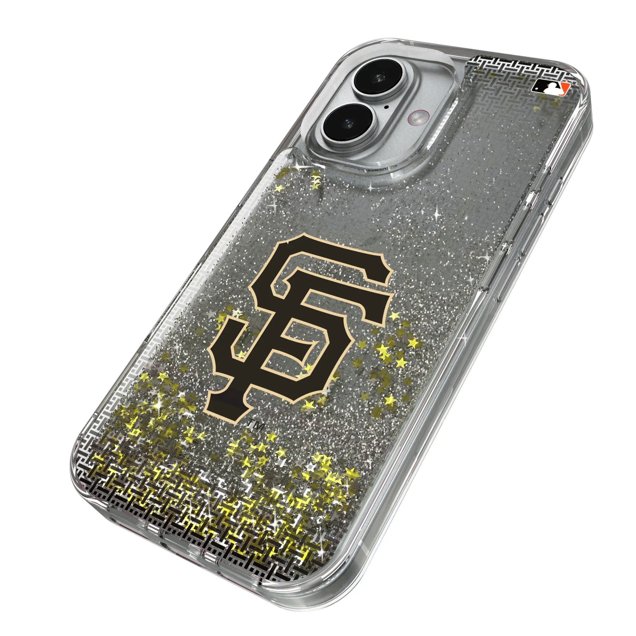 San Francisco Giants Linen iPhone Glitter Phone Case for Apple iPhone - Isometric View