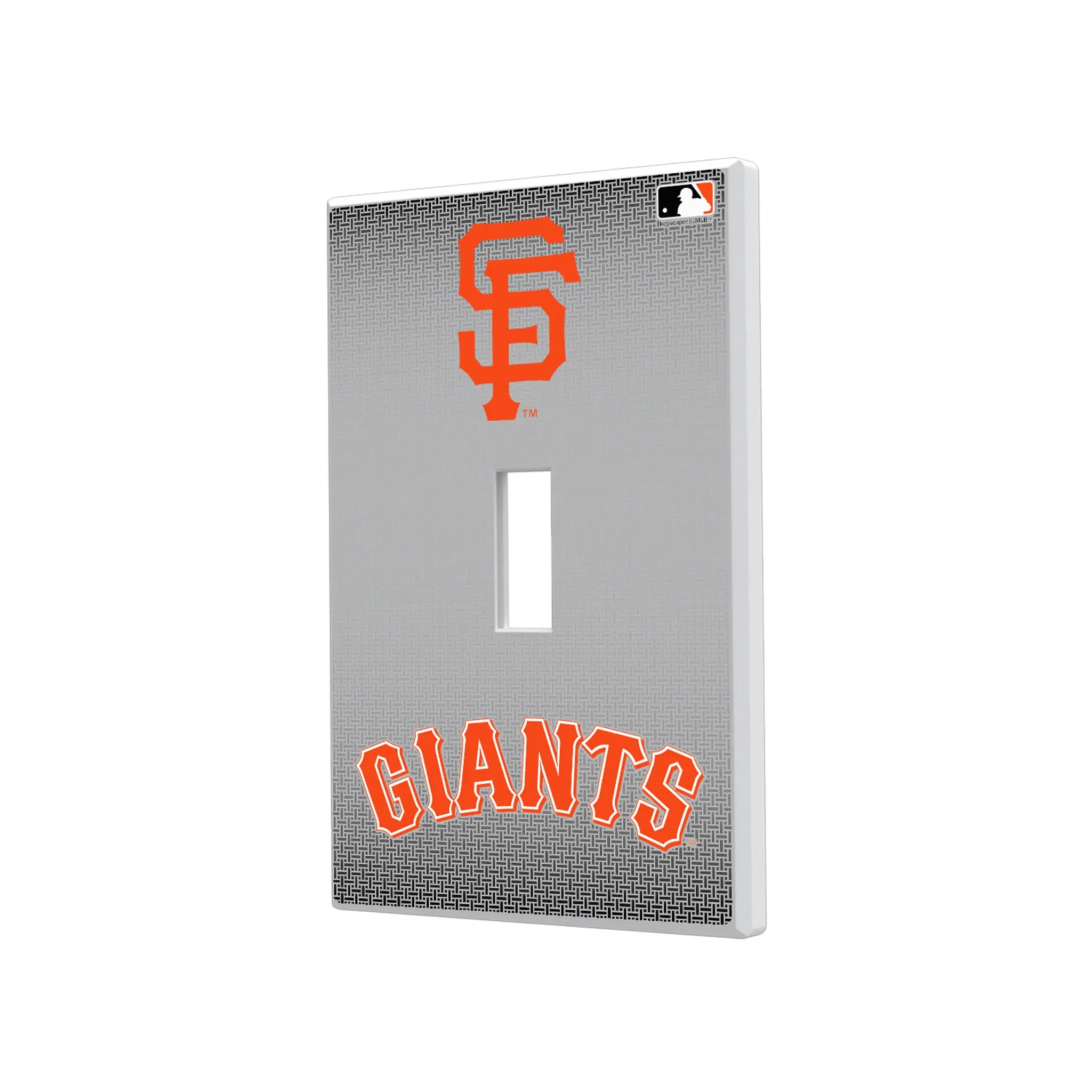 San Francisco Giants Linen Hidden-Screw Light Switch Plate#Style_Single Toggle