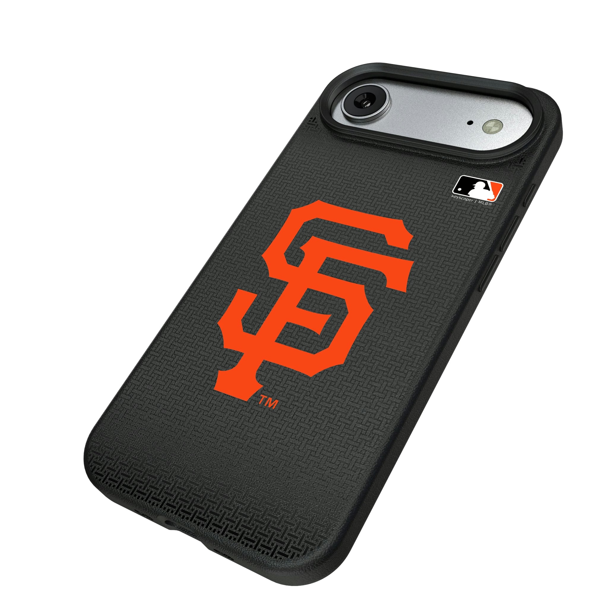 San Francisco Giants Linen iPhone MagSafe Compatible Phone Case for Apple iPhone - Isometric View#Device_iPhone Air