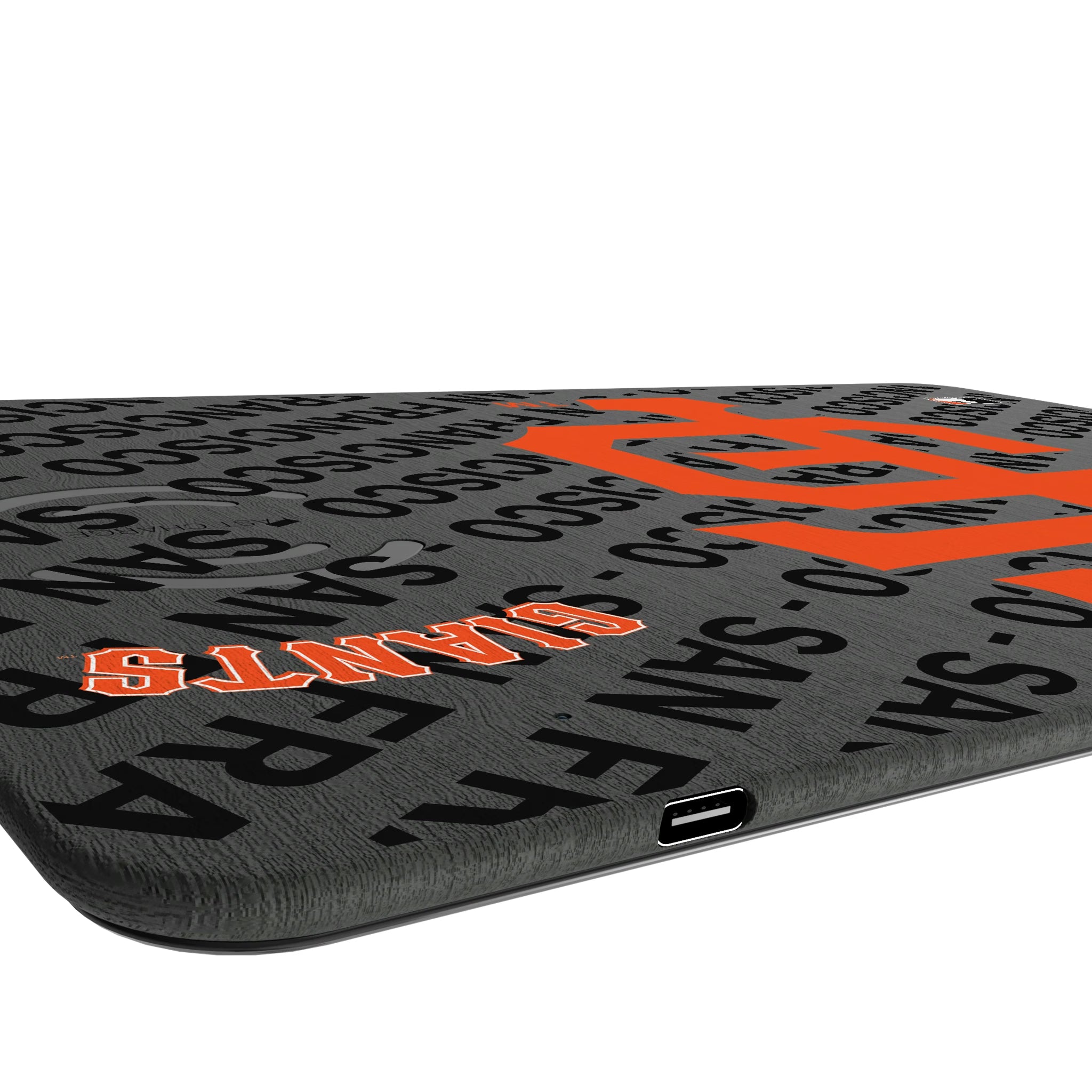 San Francisco Giants Monocolor Tilt 15-Watt Wireless Charger and Mouse Pad