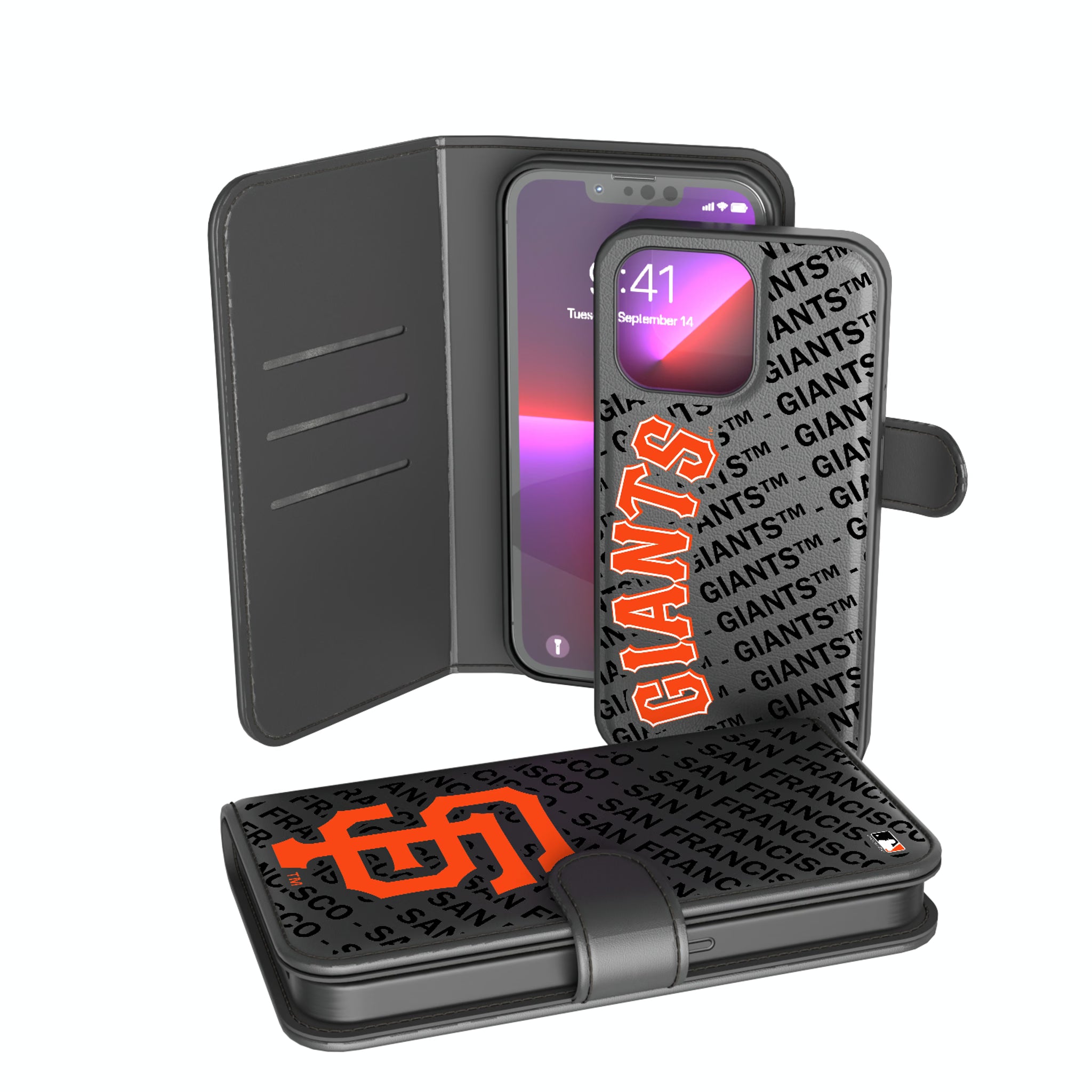 San Francisco Giants Monocolor Tilt iPhone Wallet Phone Case for Apple iPhone