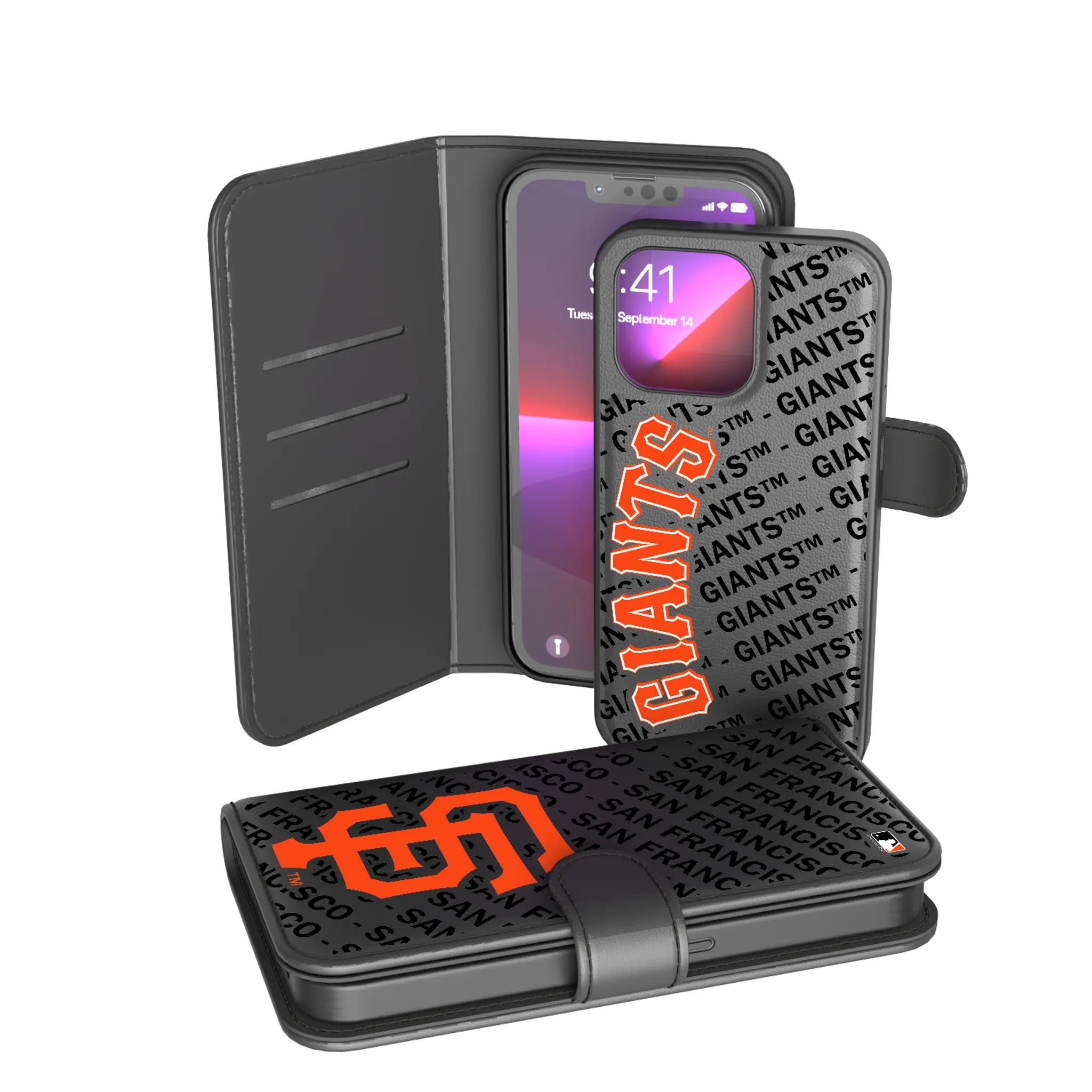 San Francisco Giants Monocolor Tilt iPhone Wallet Phone Case for Apple iPhone