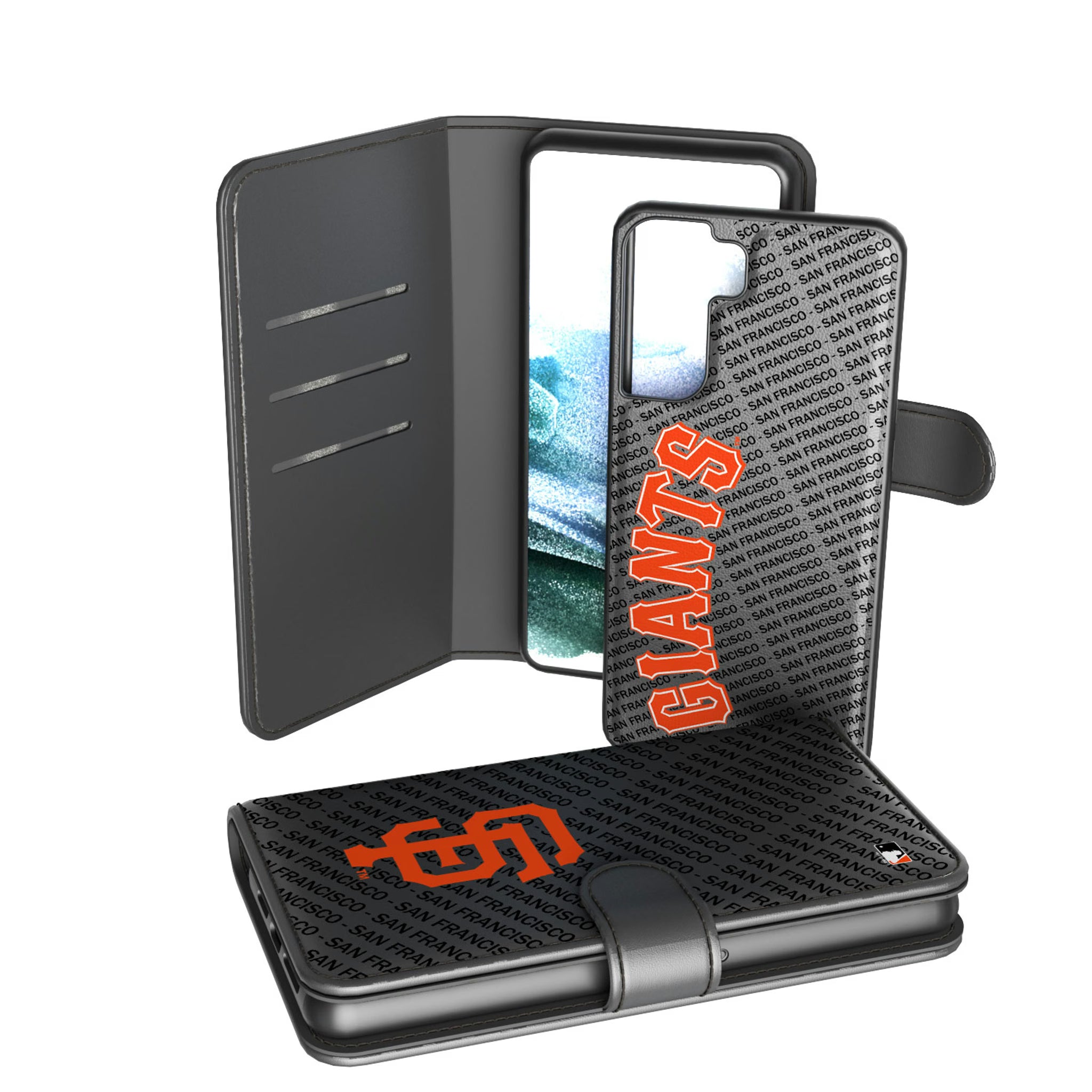 San Francisco Giants Monocolor Tilt Galaxy Wallet Phone Case for Samsung Galaxy